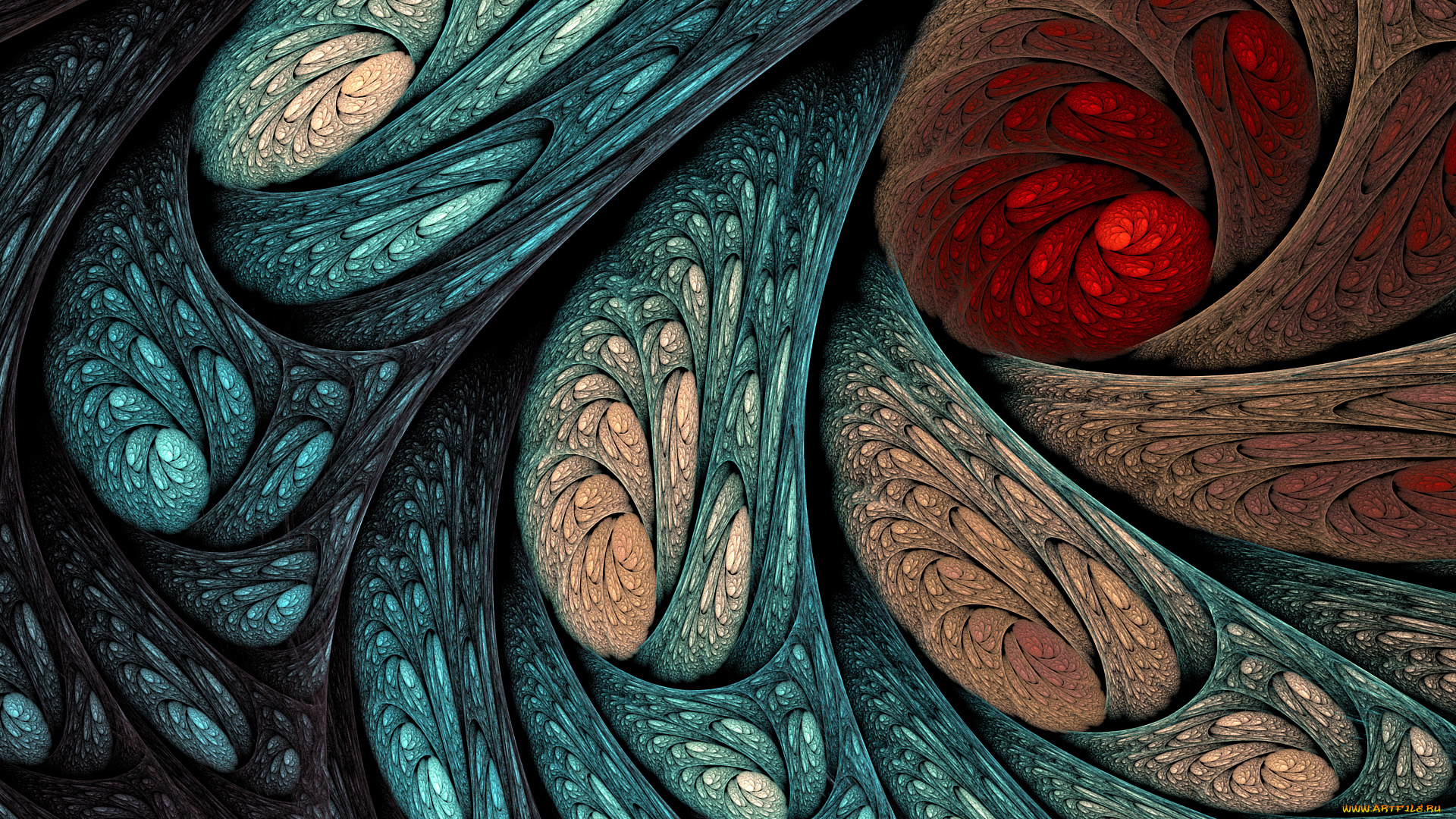 3д, графика, фракталы, , fractal, узор, цвета, фон