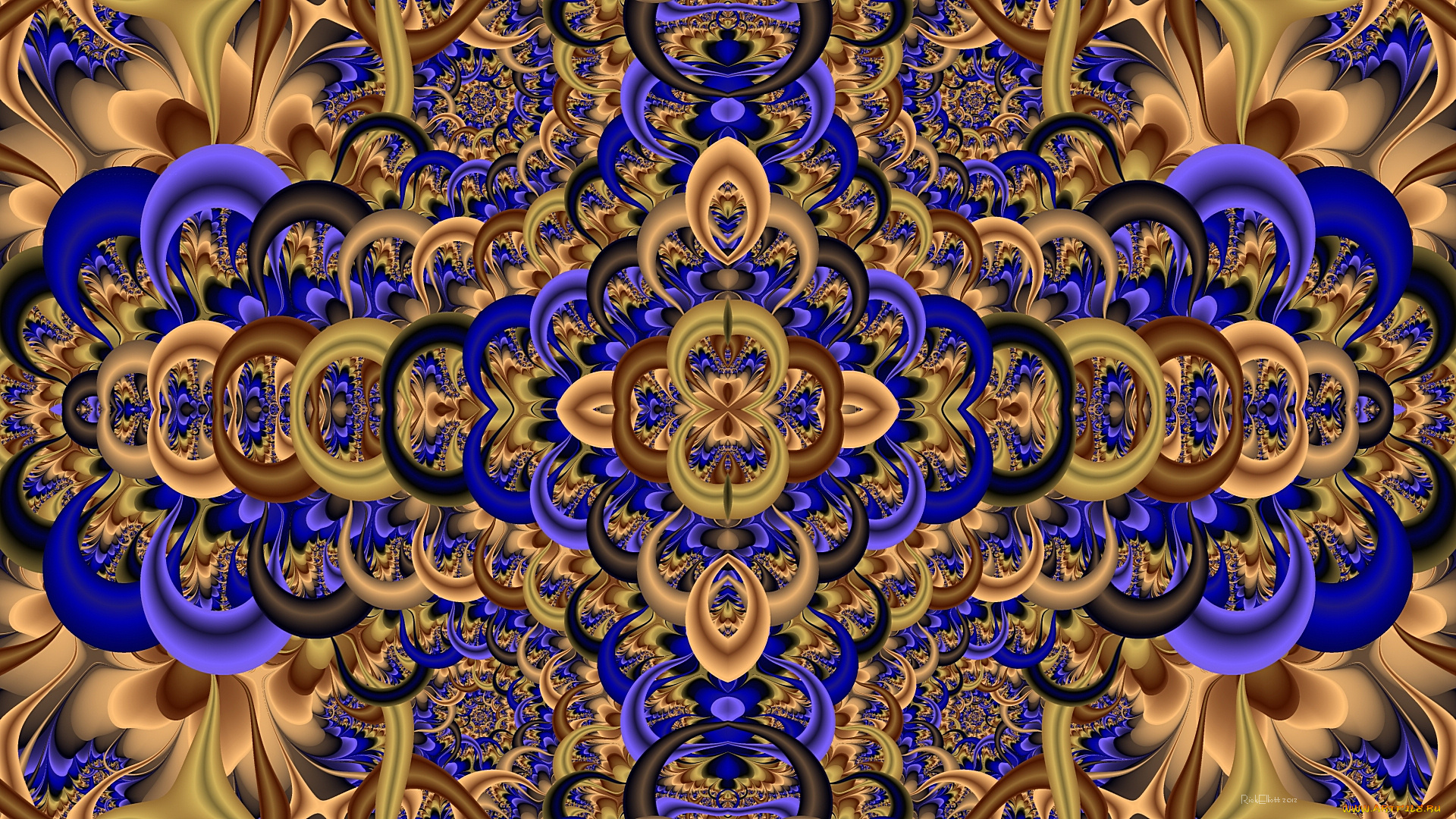 3д, графика, фракталы, , fractal, узор, фон, цвета