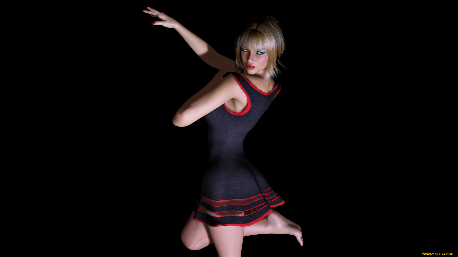 3д, графика, люди, , people, девушка, взгляд