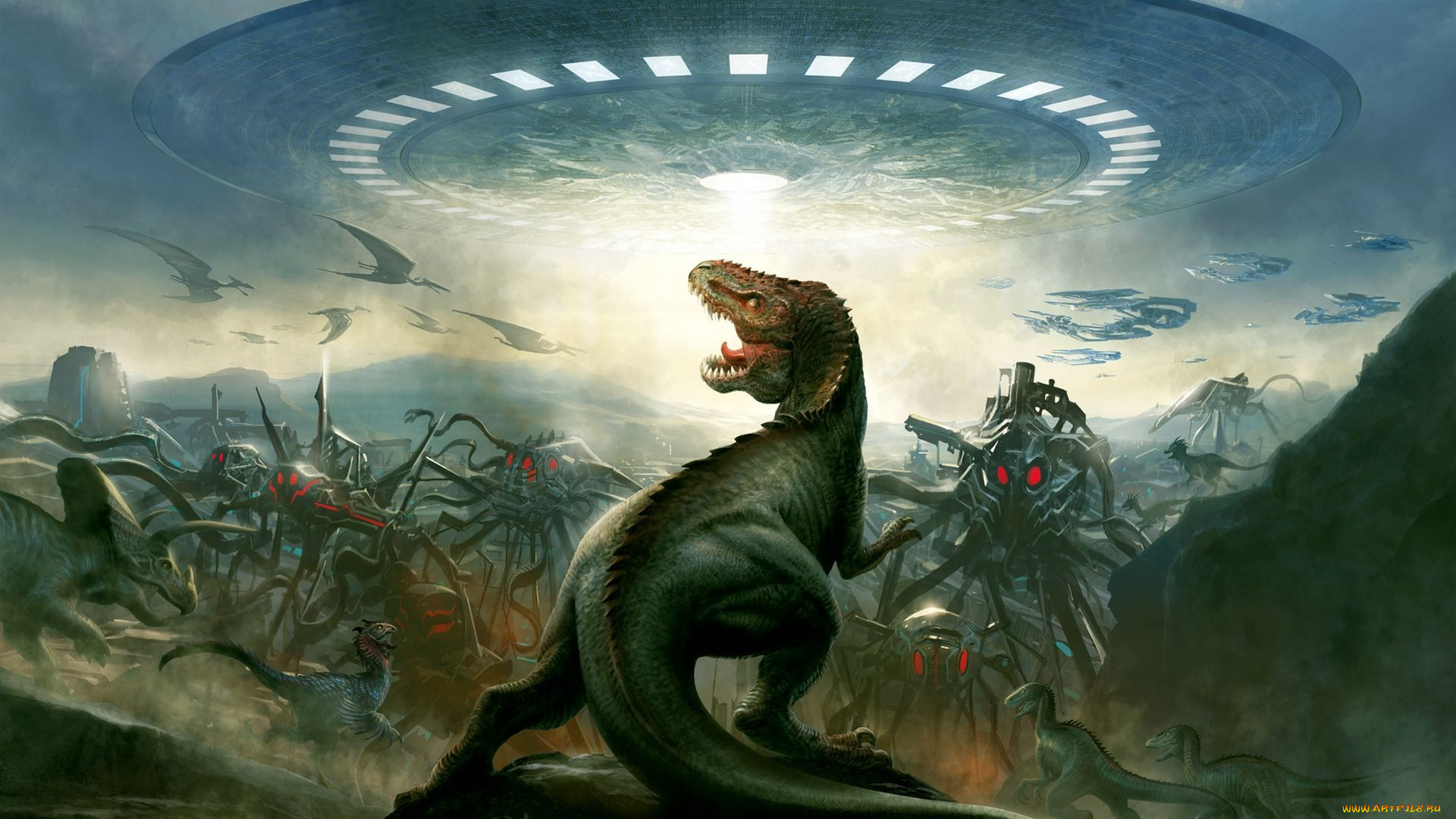 фэнтези, иные, миры, , иные, времена, динозавр