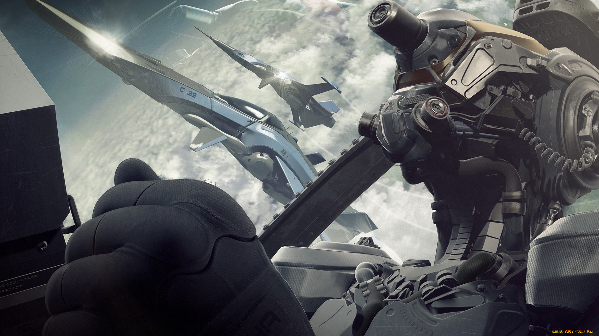 hossein, attaran, фэнтези, роботы, , киборги, , механизмы, hossein, attaran, робот, самолёты, пилот