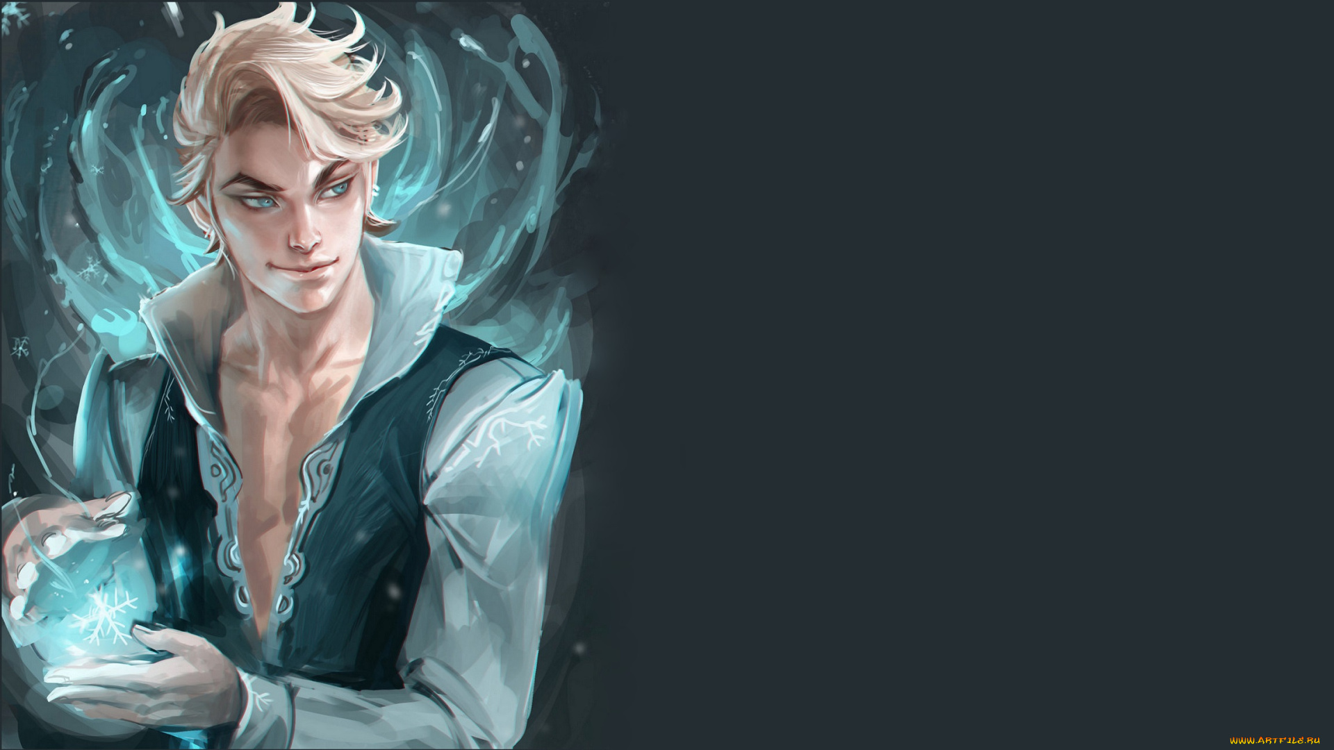 рисованные, люди, парень