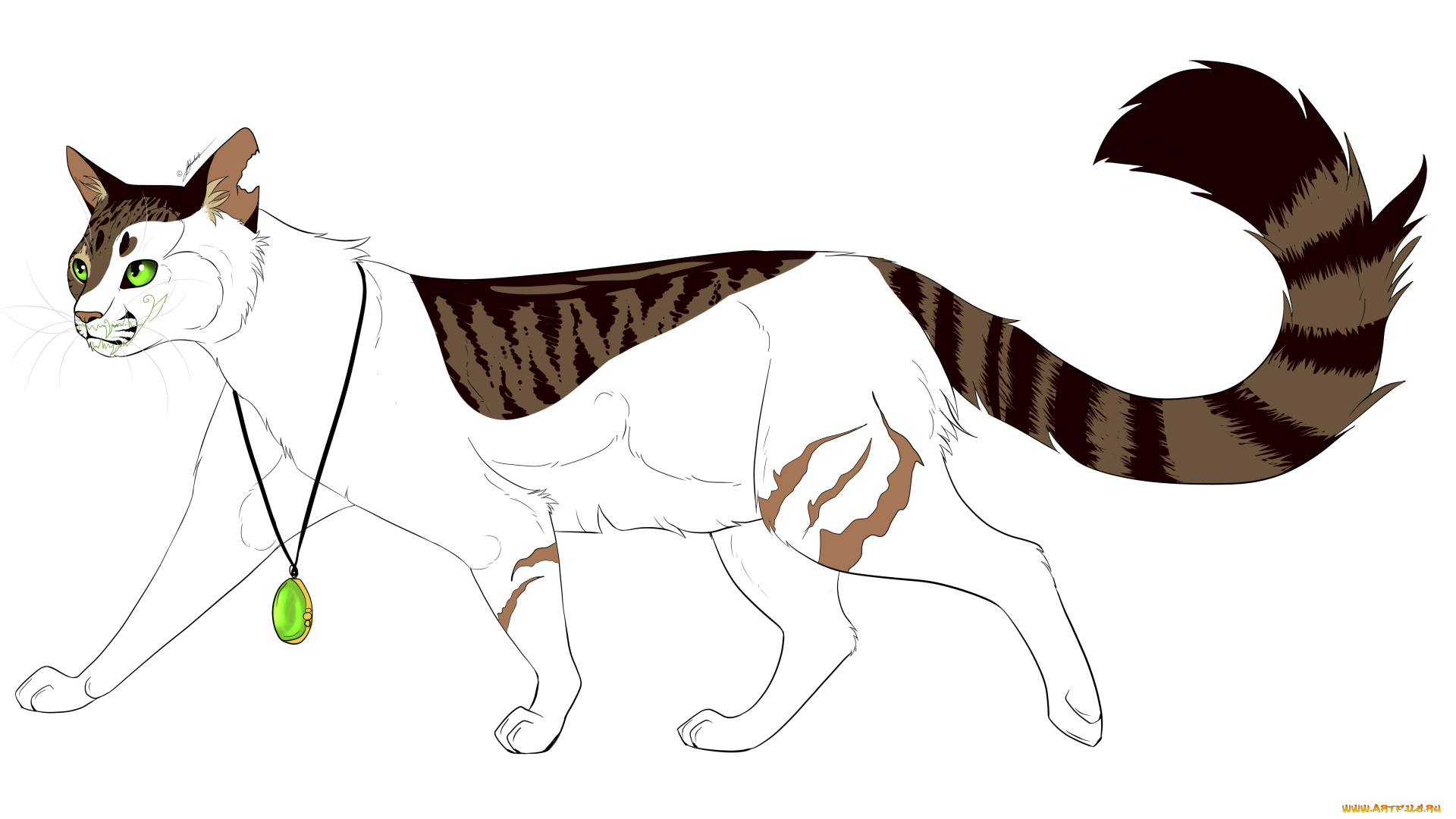 рисованные, животные, , коты, животное, белый, фон, киса