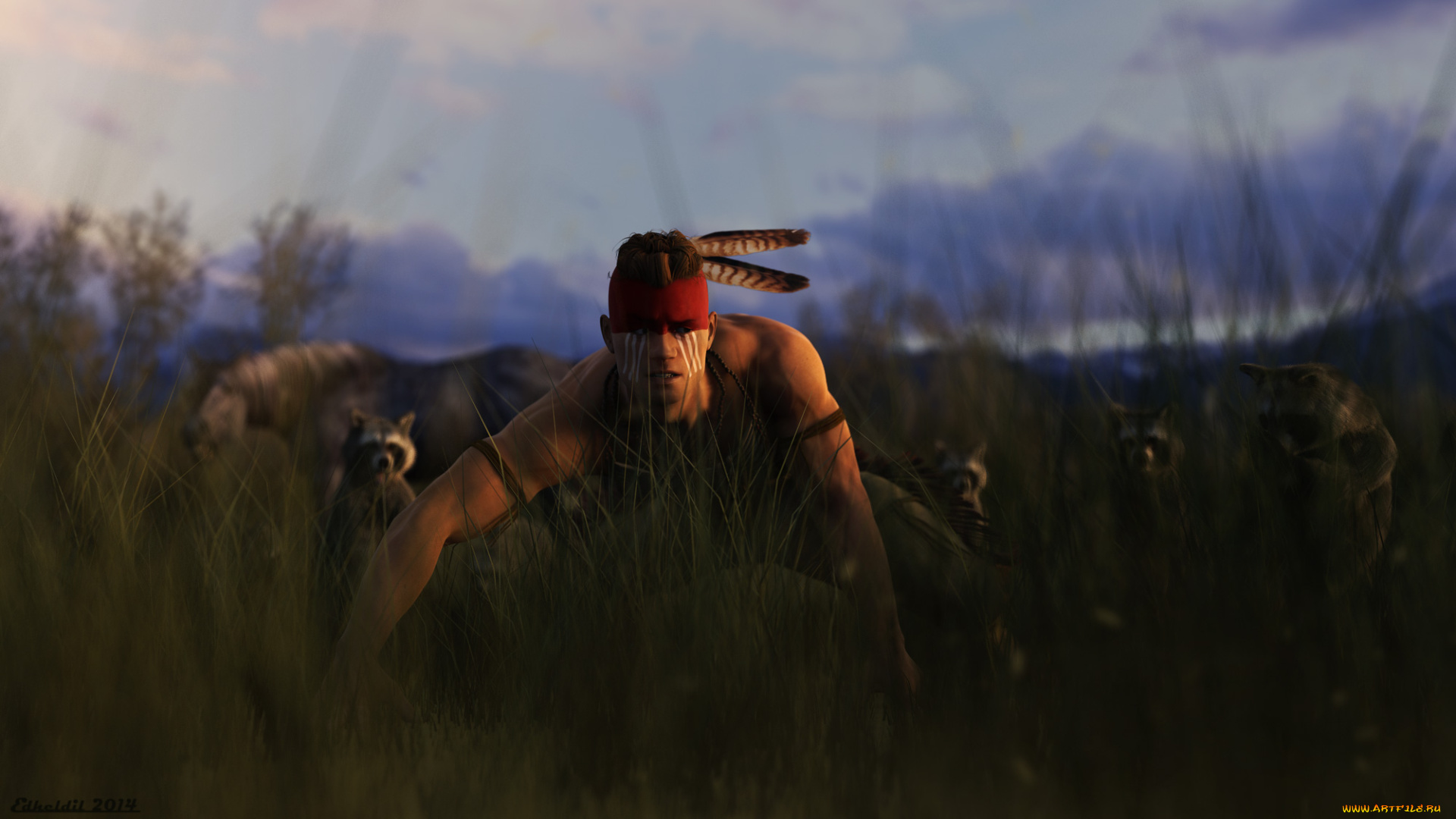 3д, графика, люди, , people, мужчина, взгляд, фон, бурсуки