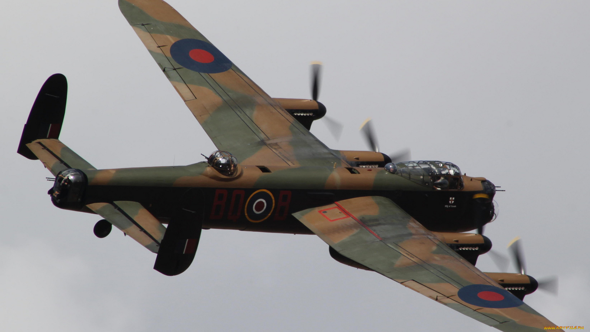 авиация, боевые, самолёты, бомбардировщик, четырёхмоторный, тяжёлый, avro, lancaster