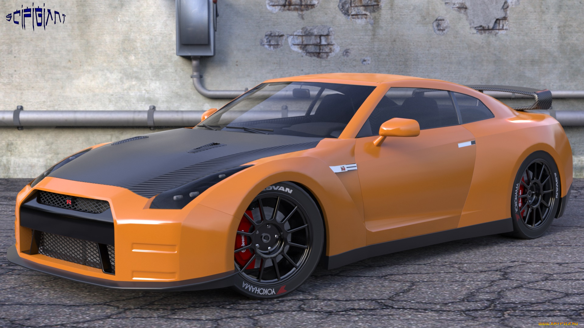 автомобили, 3д, автомобиль, фон