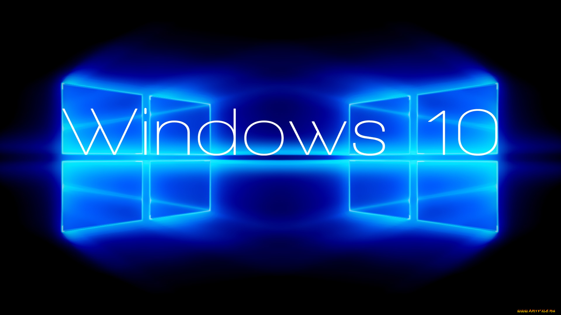 компьютеры, windows, 10, логотип, фон