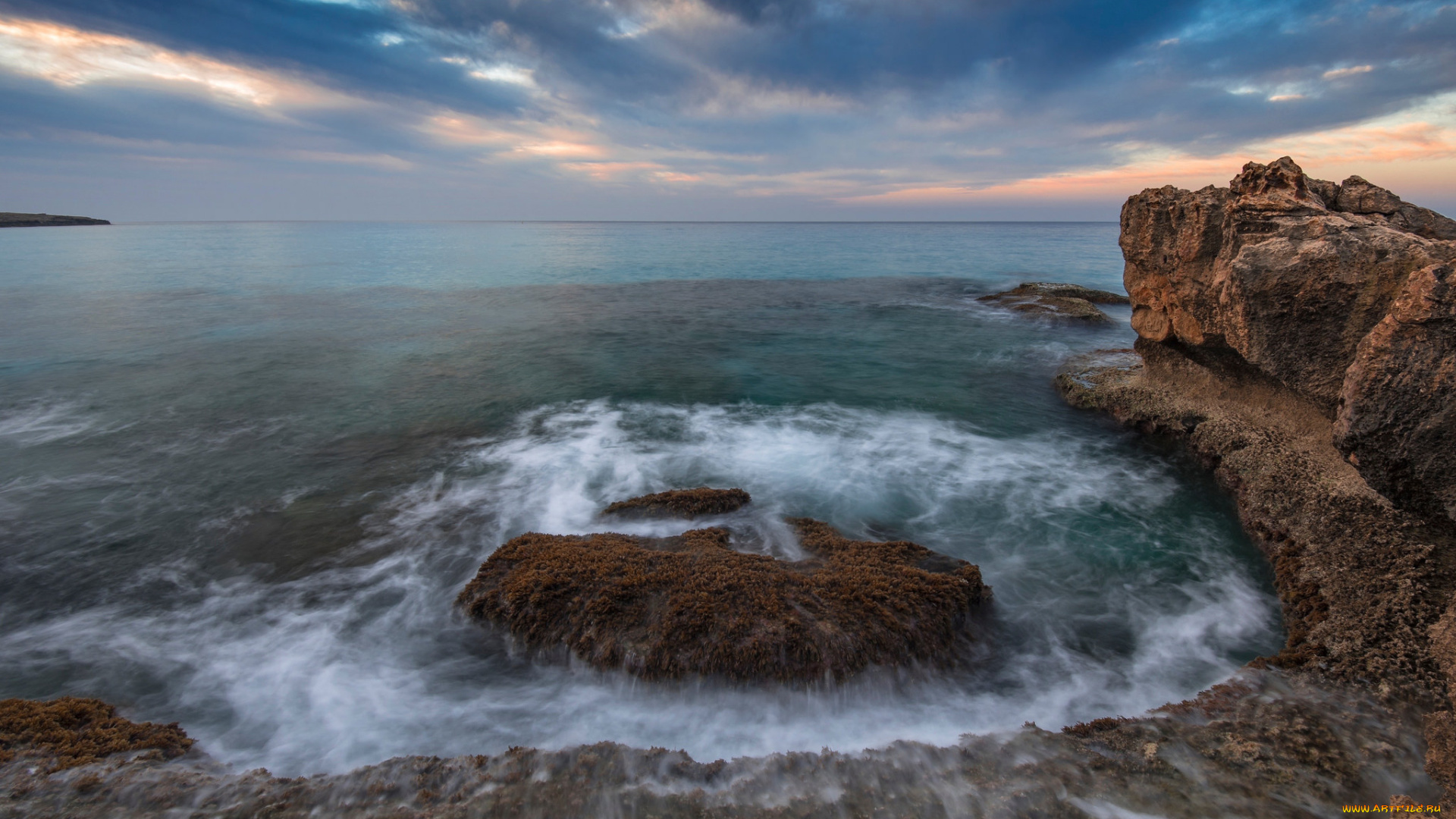 природа, побережье, море, берег