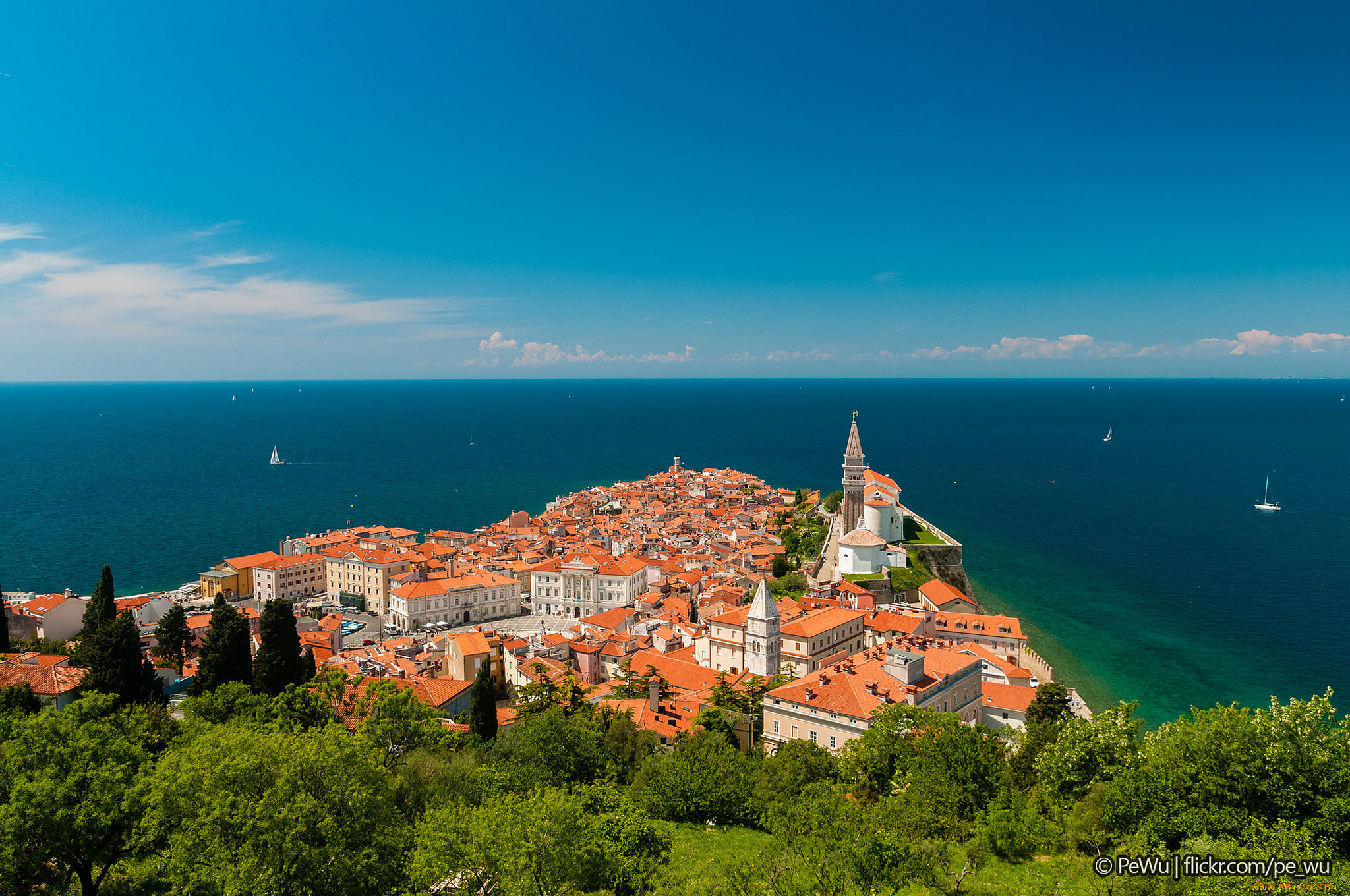 города, -, панорамы, побережье