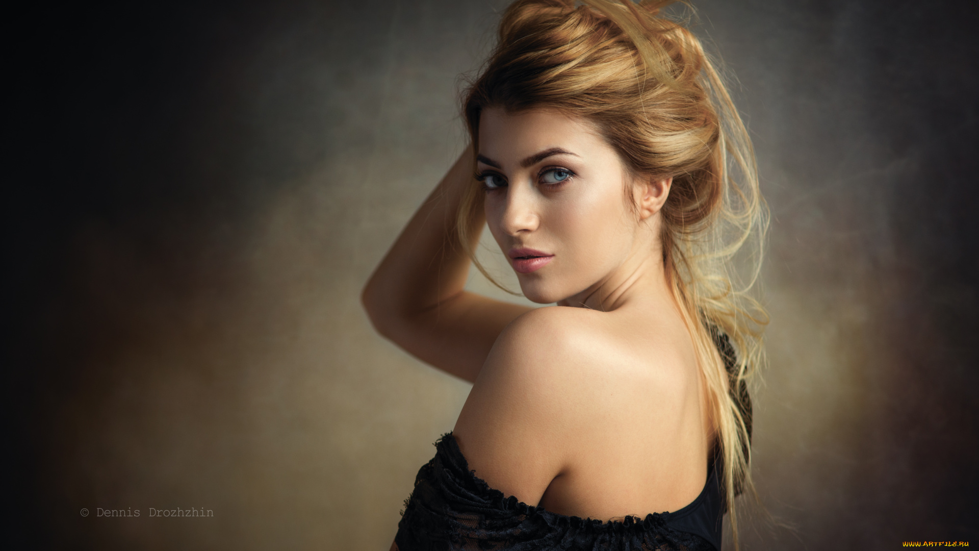 девушки, -unsort, , блондинки, блузка, плечи, блондинка