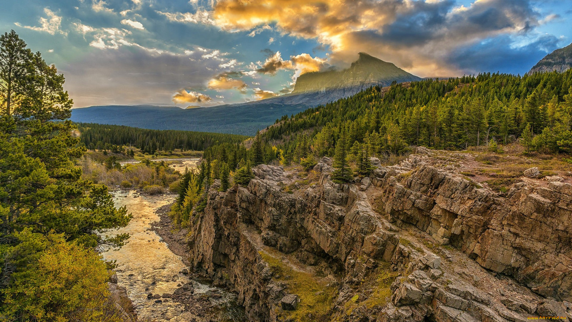 природа, горы, простор