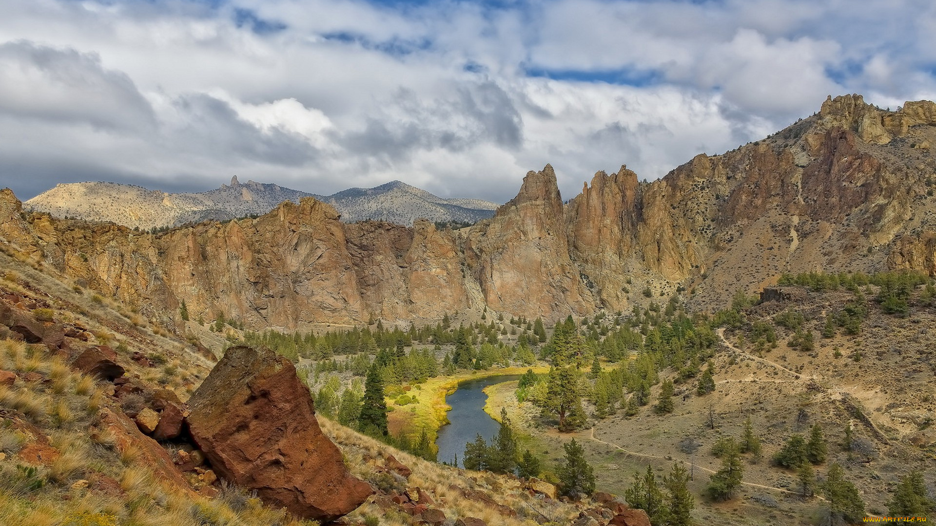 природа, горы, простор