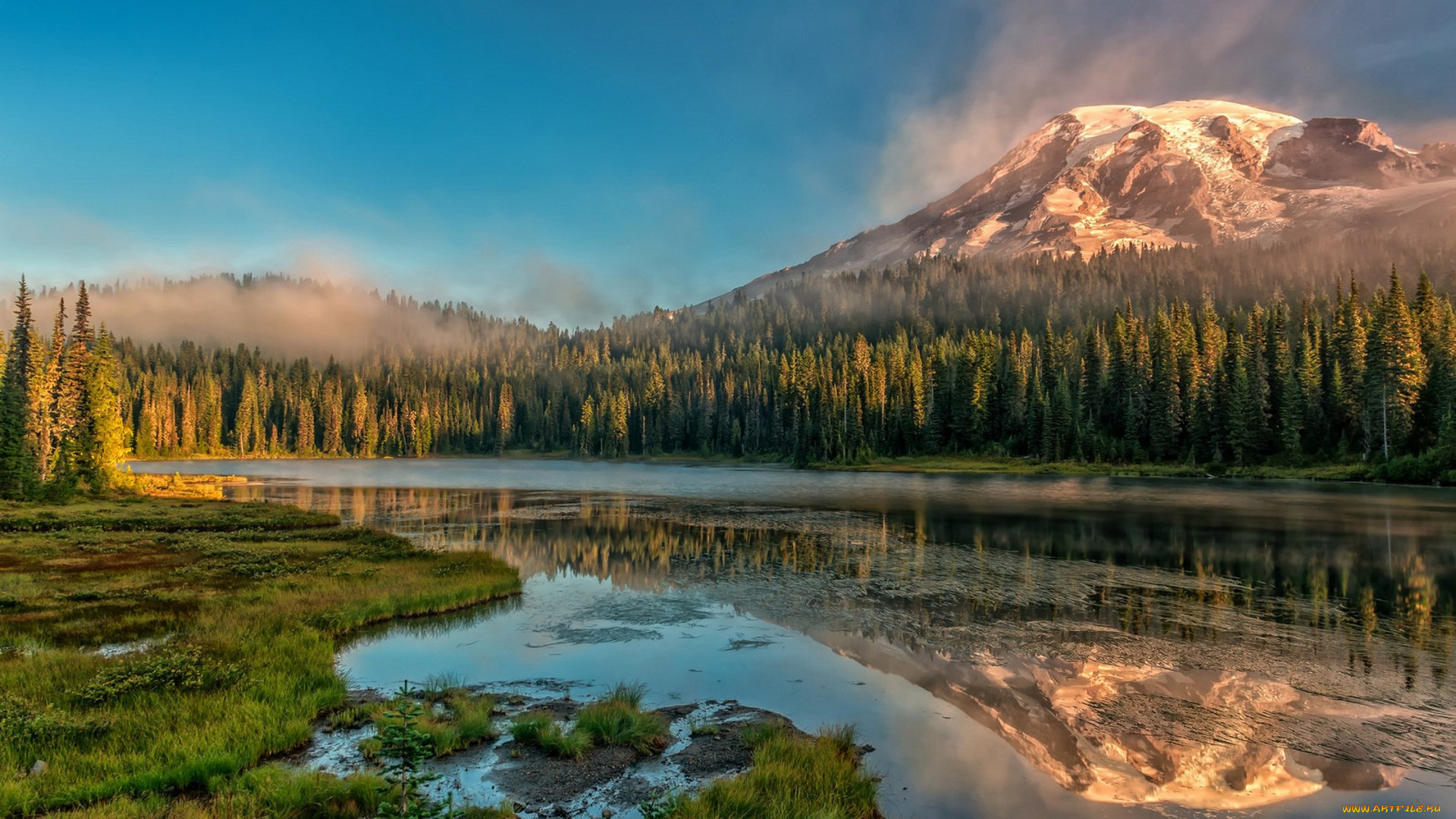 природа, реки, озера, простор