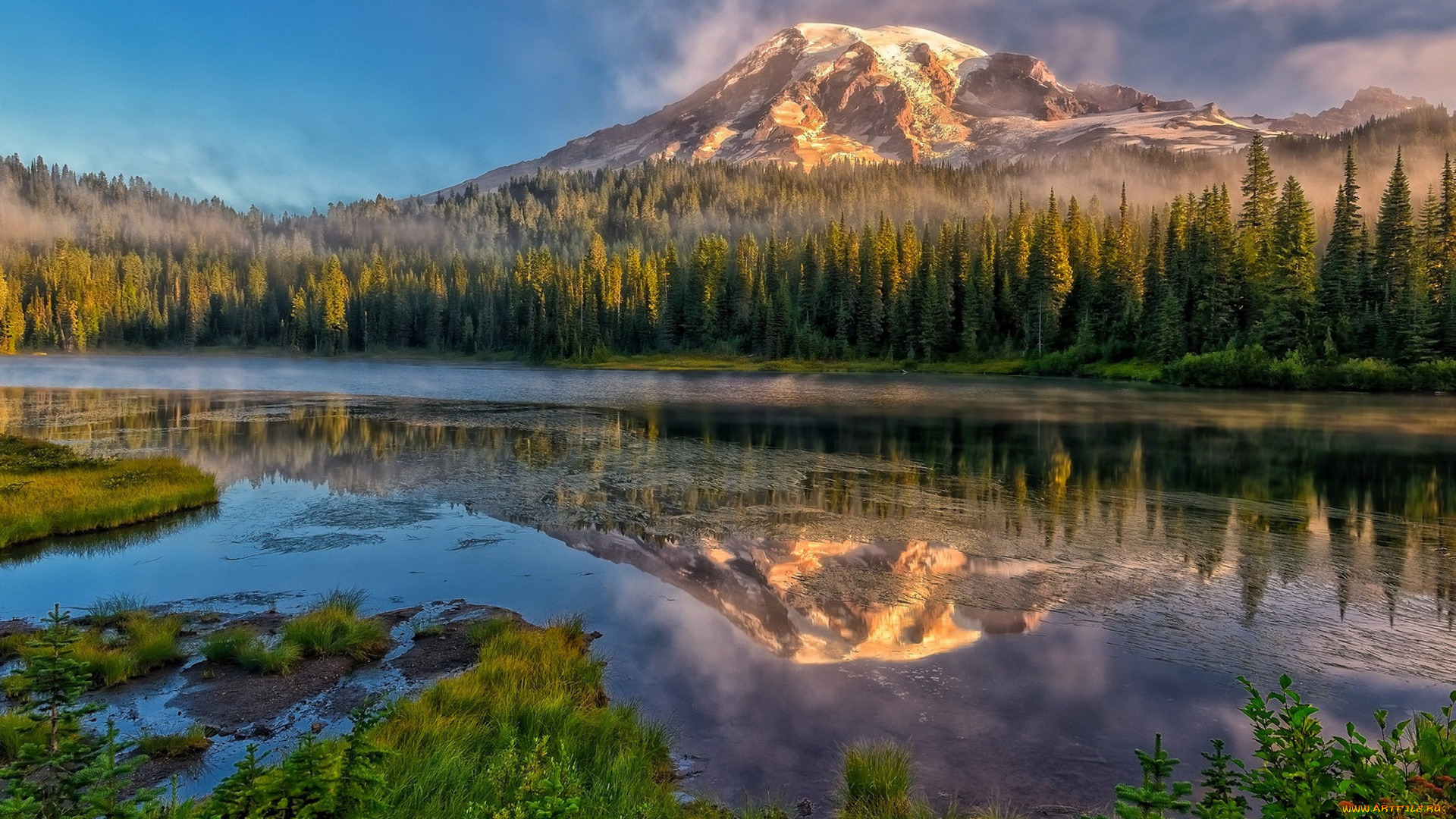 природа, реки, озера, простор