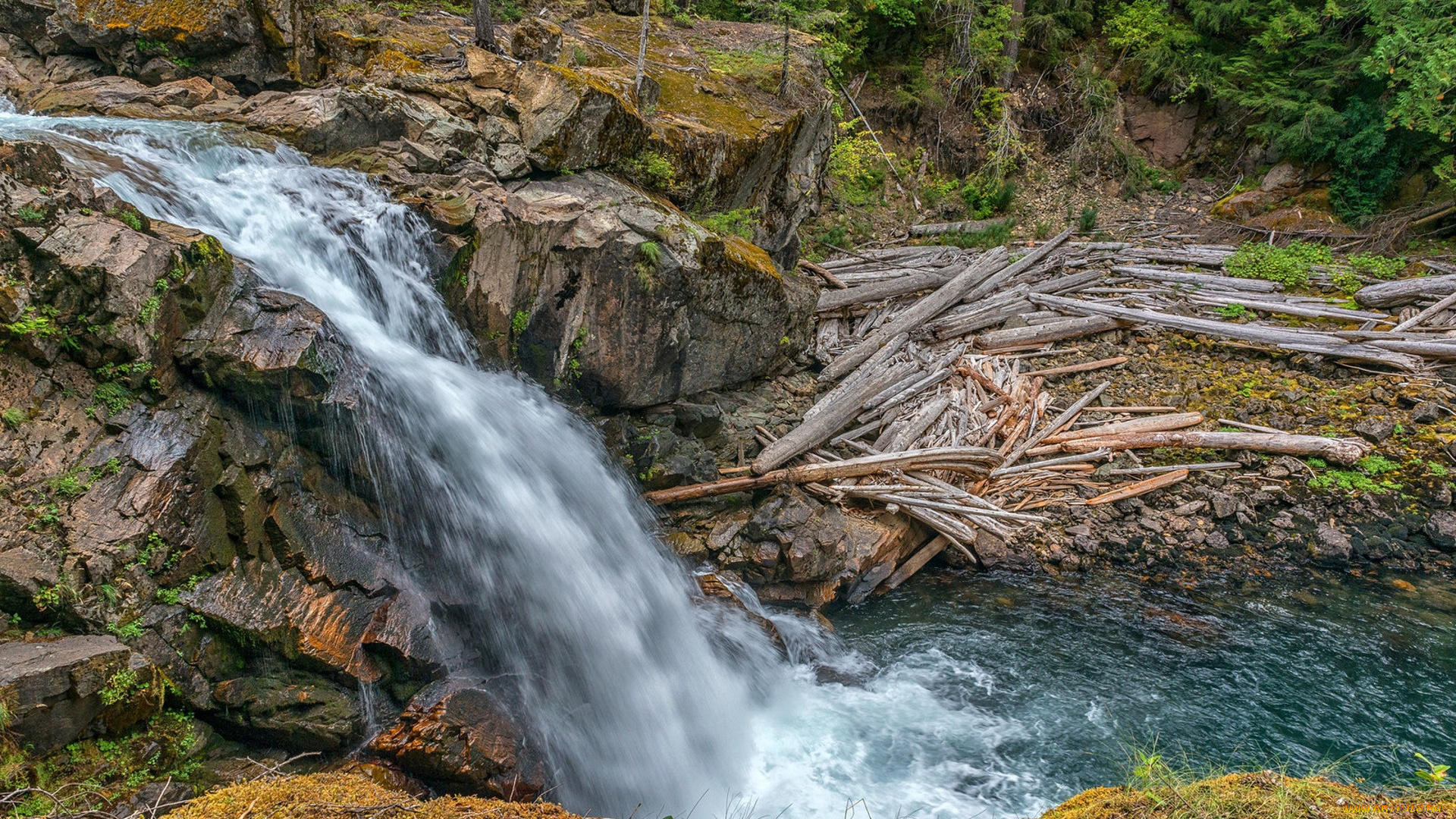 природа, водопады, простор