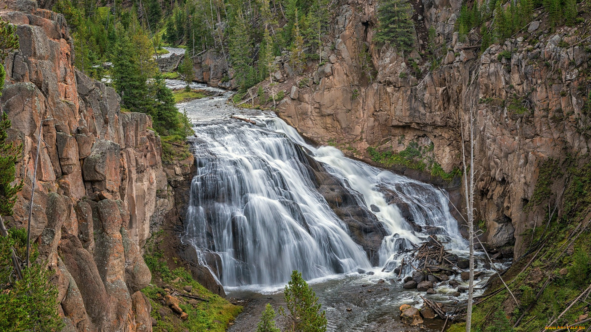 природа, водопады, простор
