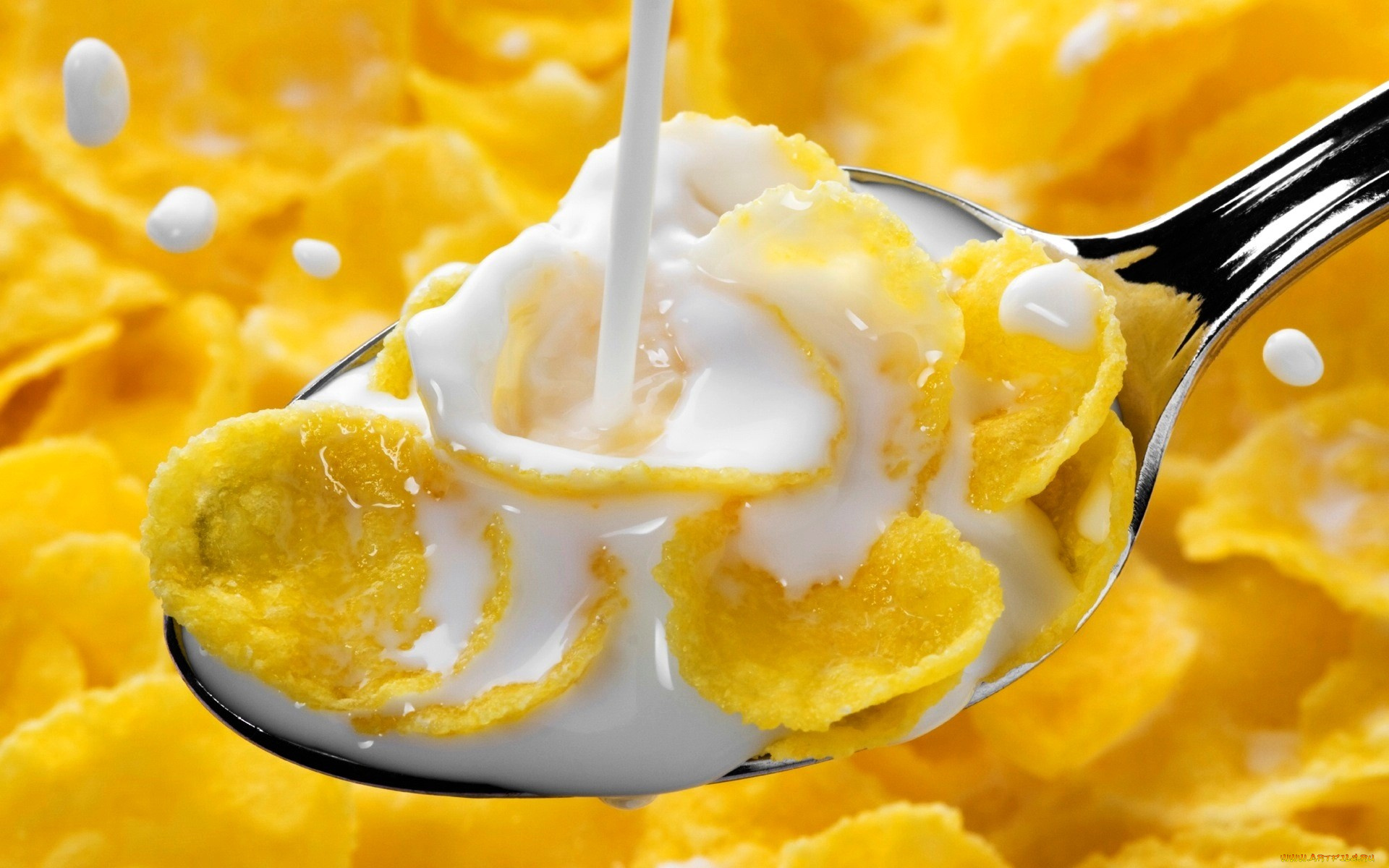 еда, мюсли, , хлопья, струя, хлопья, молоко