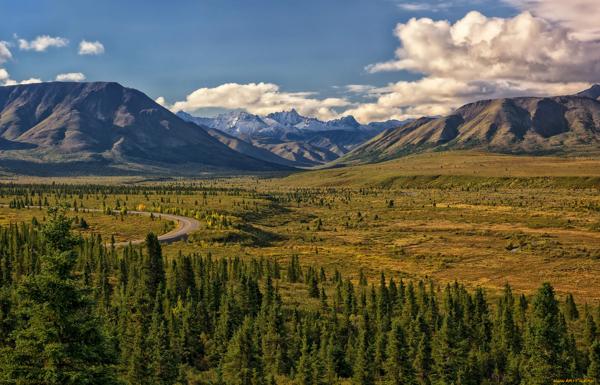 природа, горы, простор