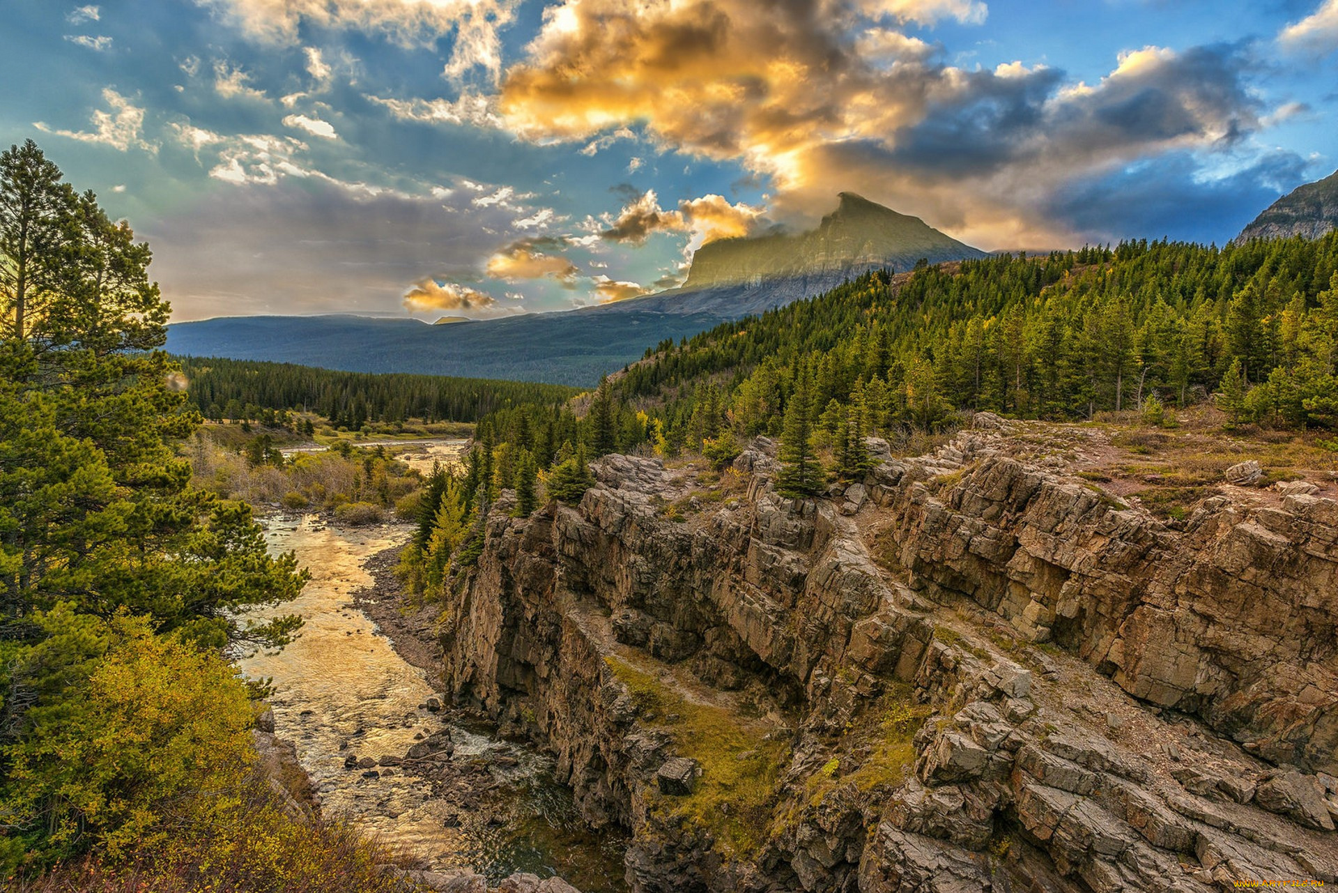 природа, горы, простор