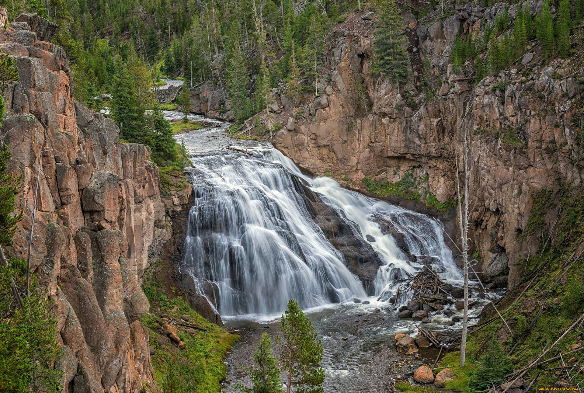 природа, водопады, простор