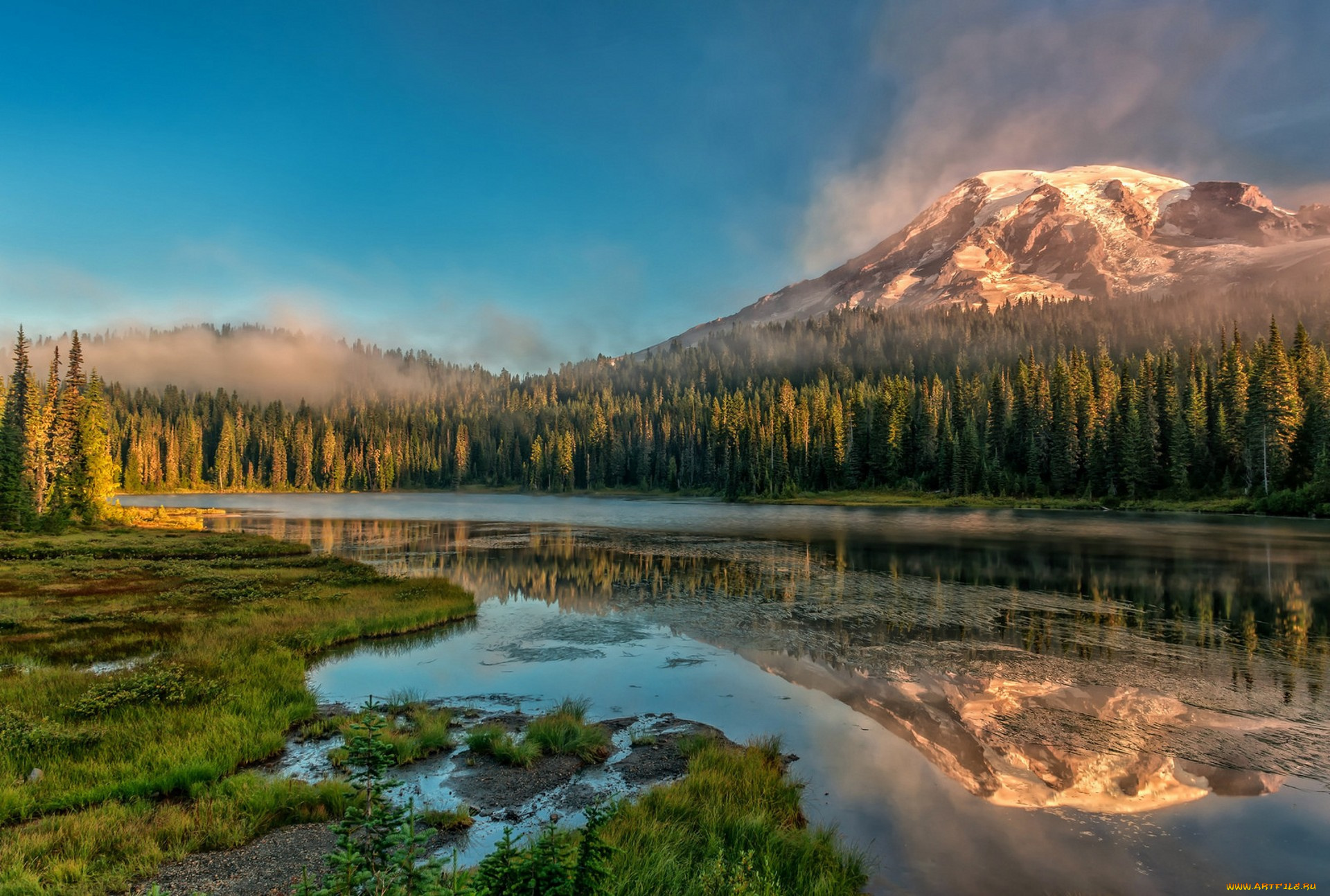 природа, реки, озера, простор