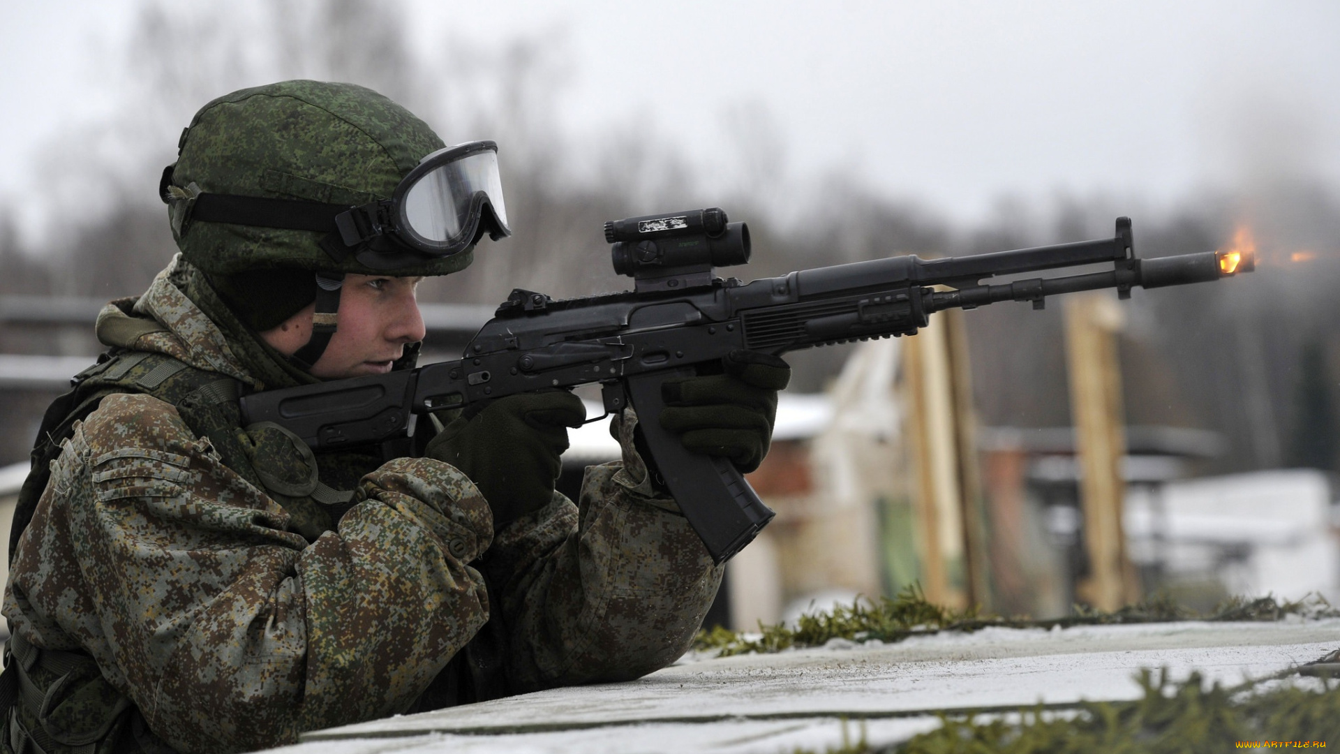 оружие, армия, спецназ, автомат, солдат, огонь