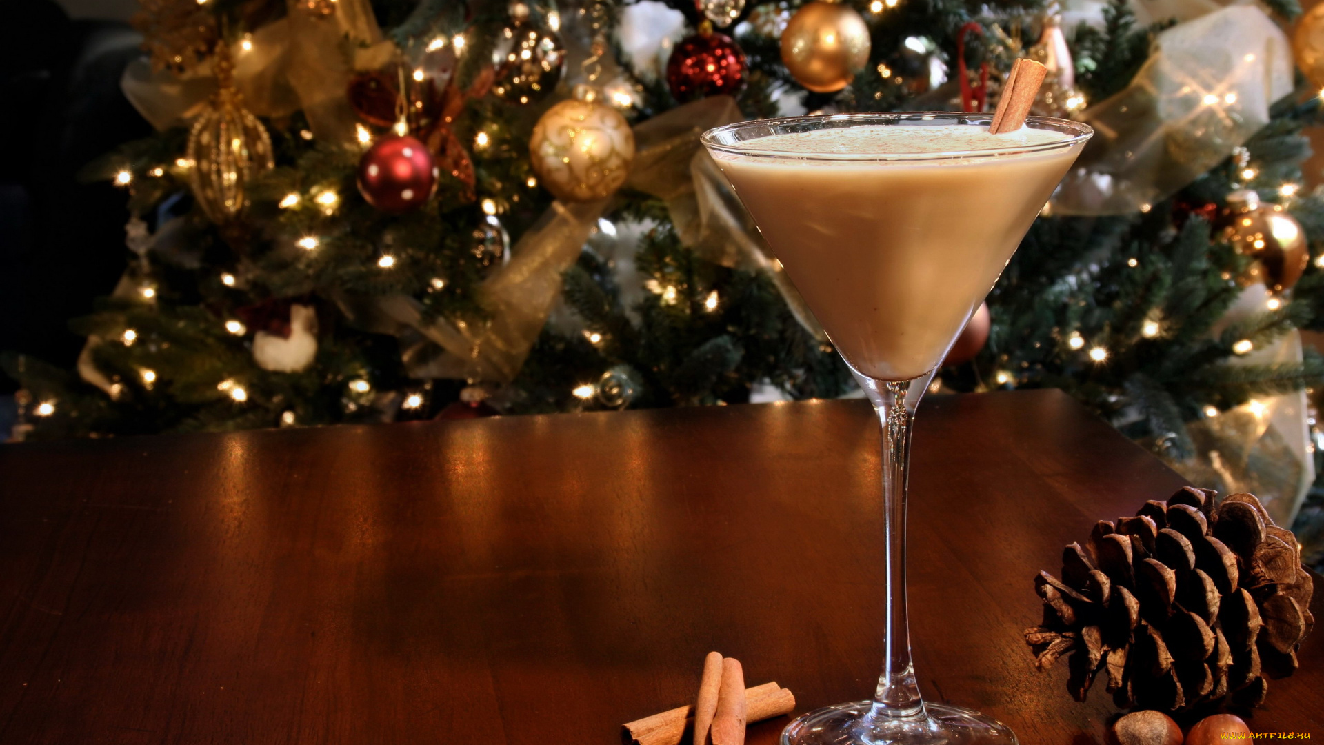 праздничные, угощения, шишка, елка, напиток