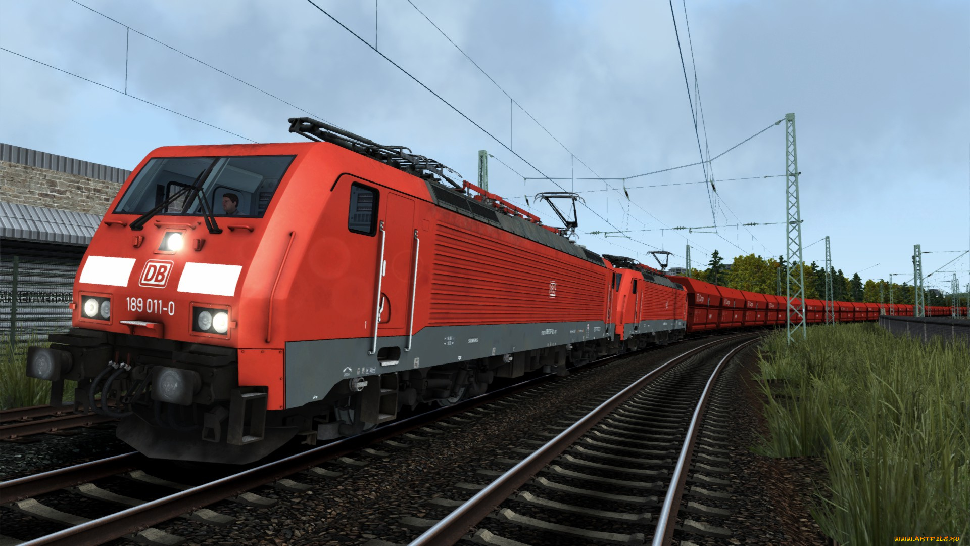 техника, 3d, поезд