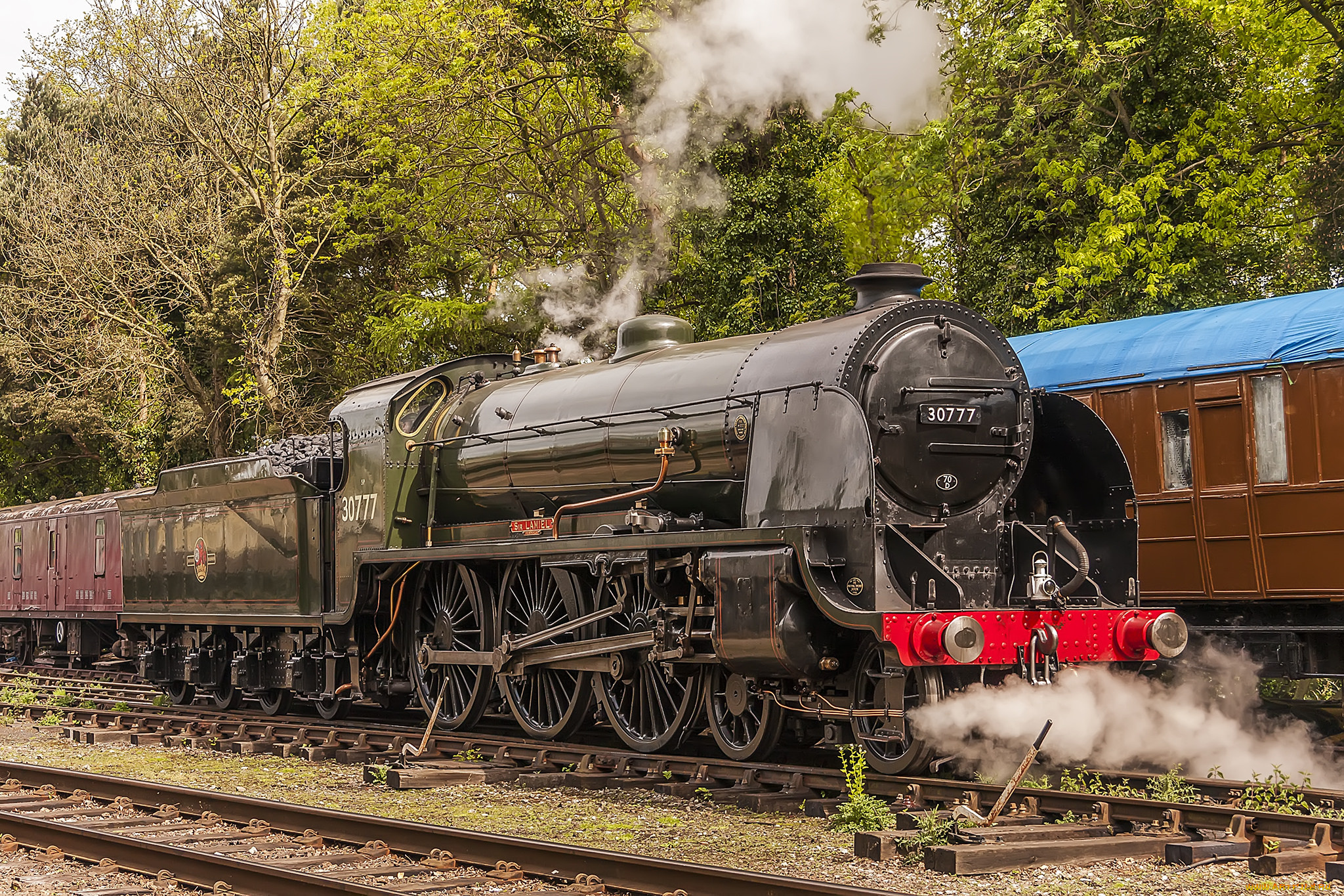 техника, паровозы, состав, локомотив