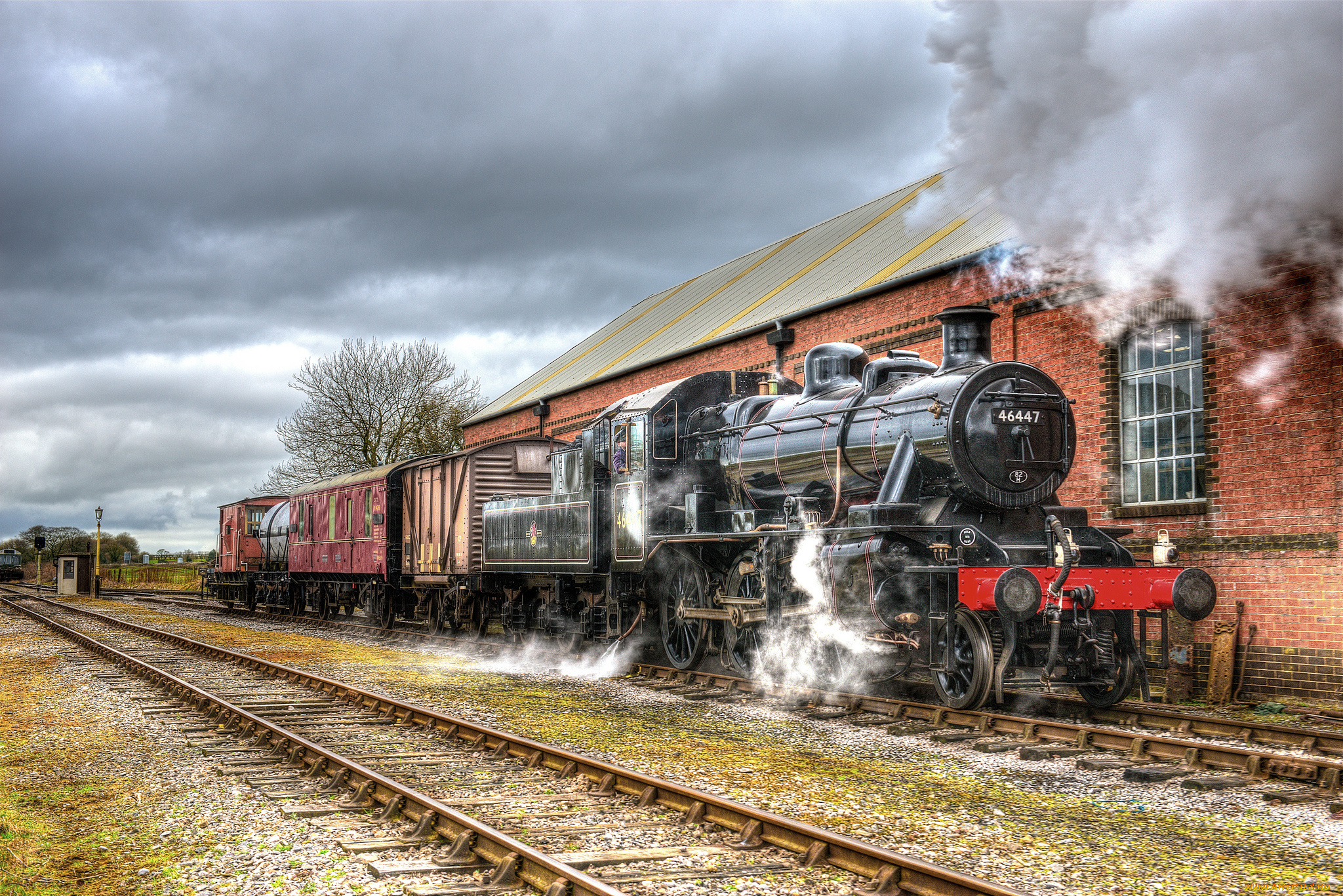 техника, паровозы, состав, локомотив