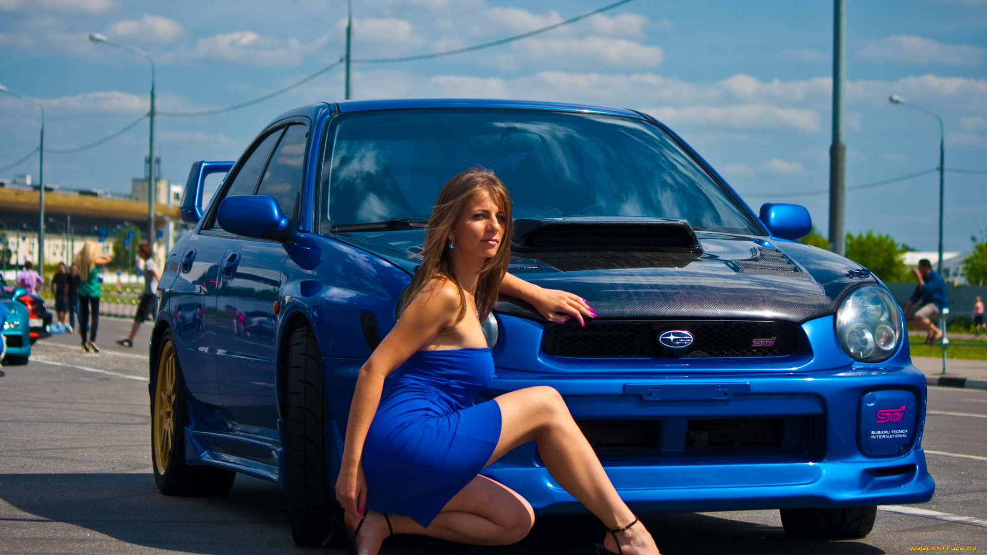 автомобили, -авто, с, девушками, фон, взгляд, девушка