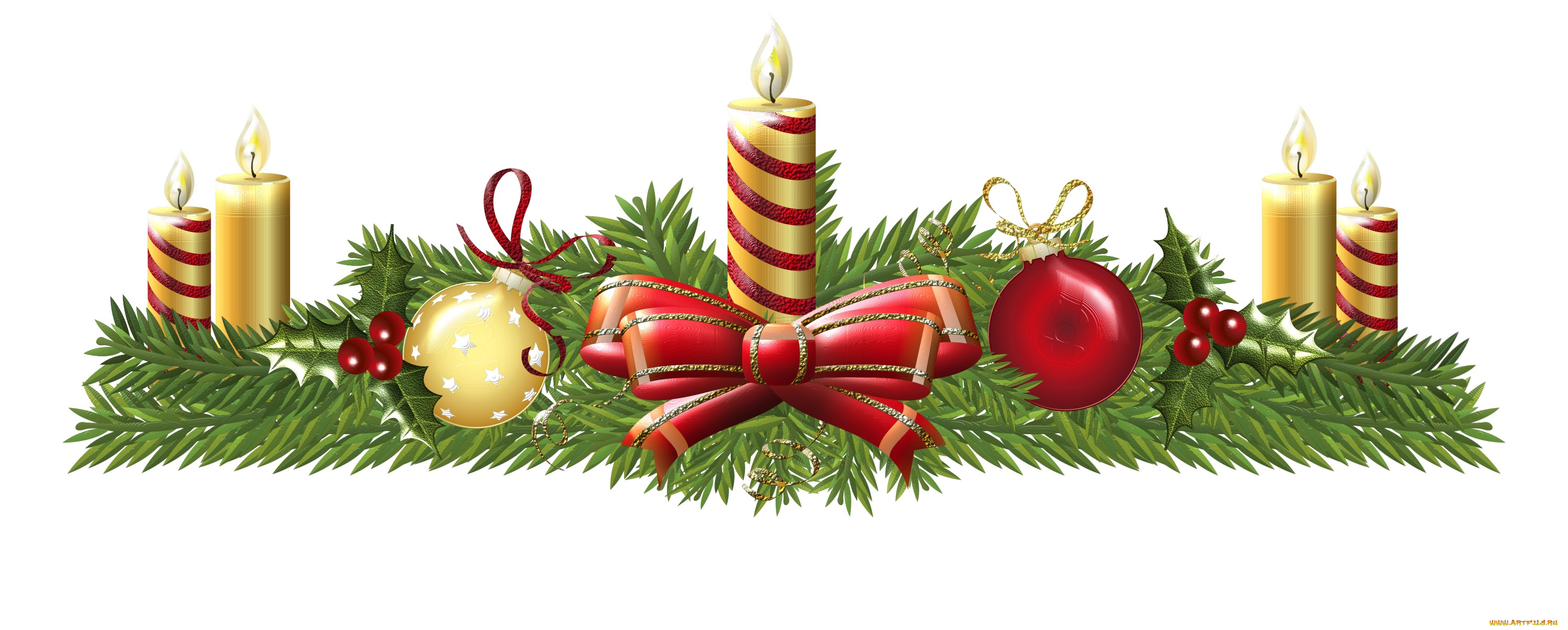 праздничные, векторная, графика, , новый, год, свечи