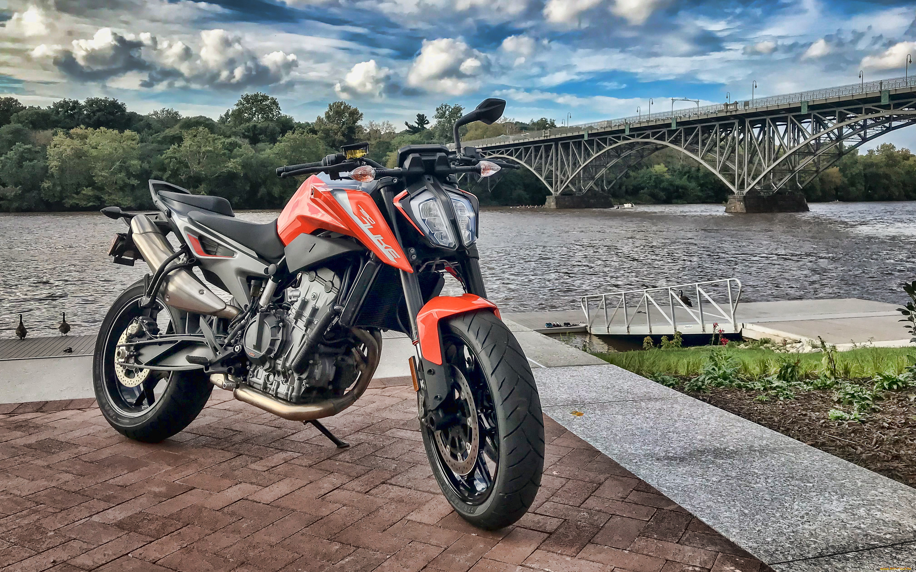 2019, ktm, 790, duke, мотоциклы, ktm, супербайк, австрийские, кtm, 790, duke, 2019, hdr