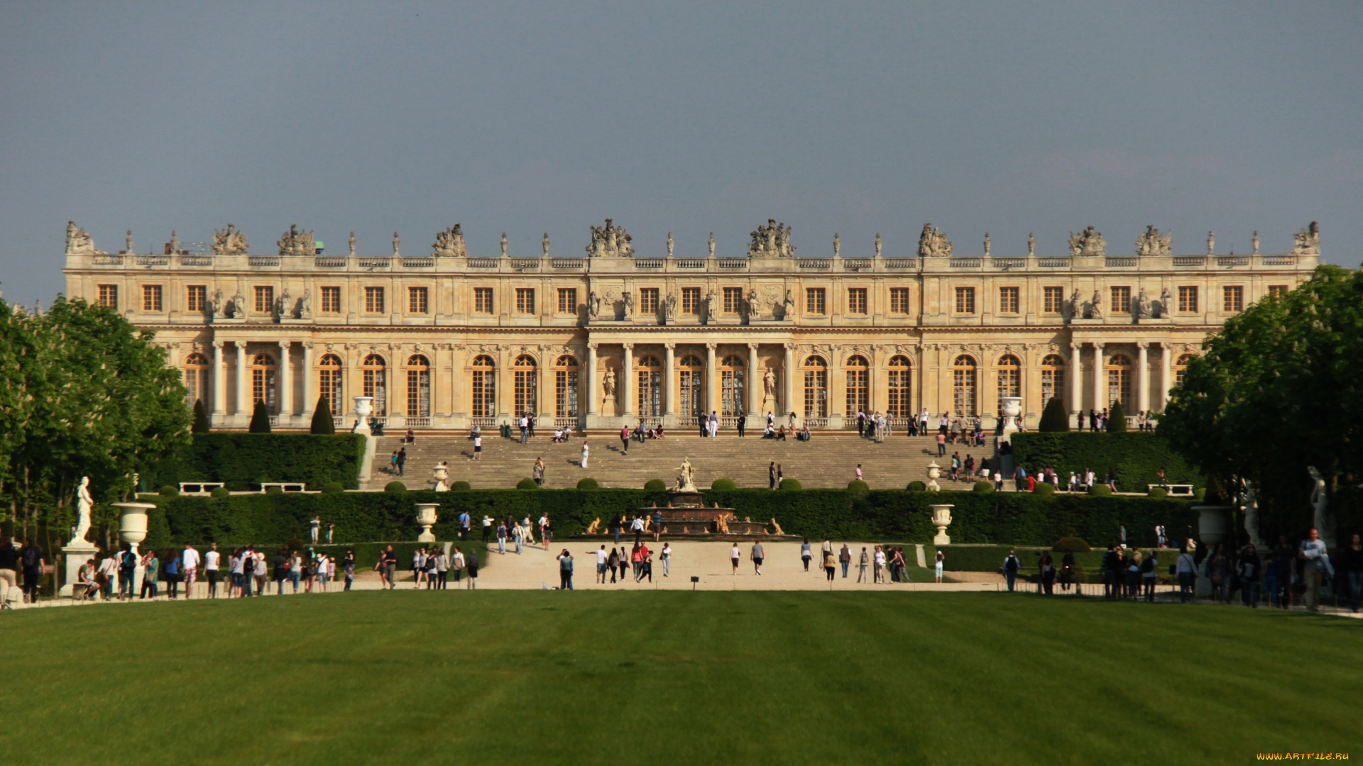 chateau, de, versailles, города, замки, франции, chateau, de, versailles