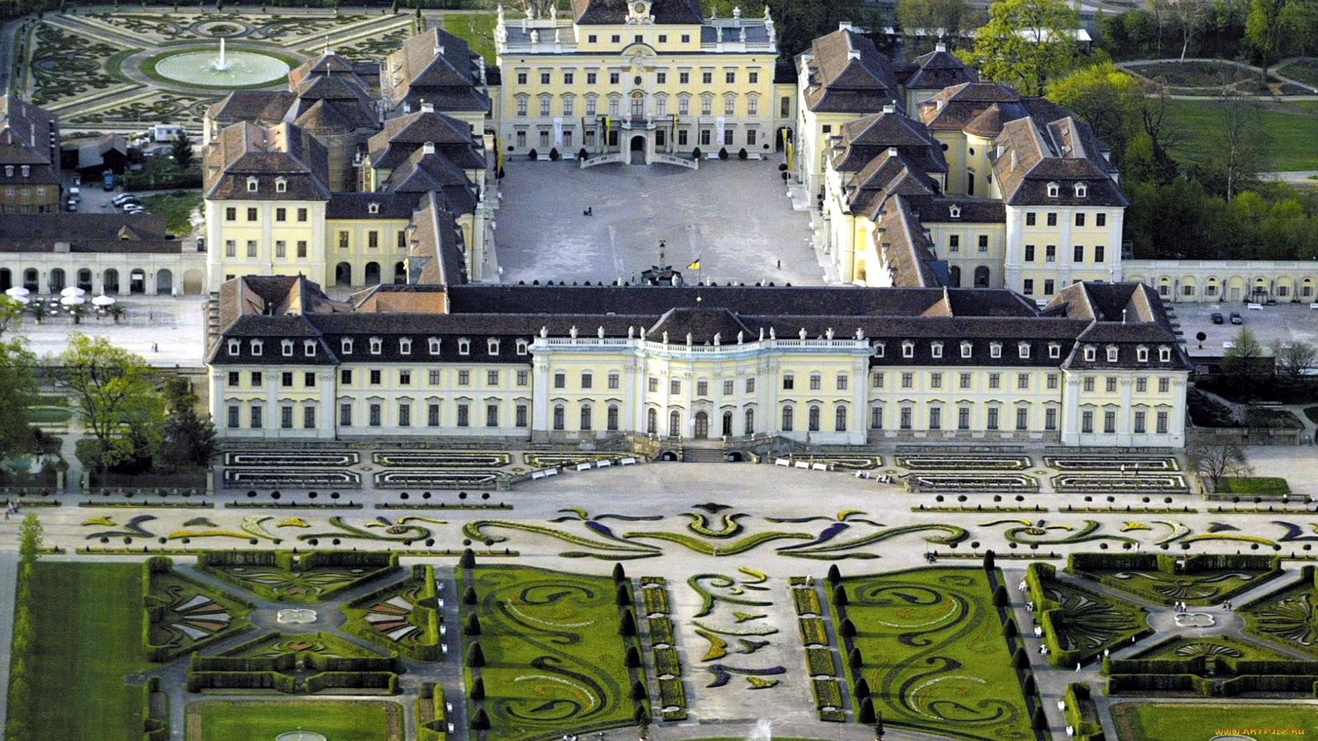 chateau, de, versailles, города, замки, франции, chateau, de, versailles