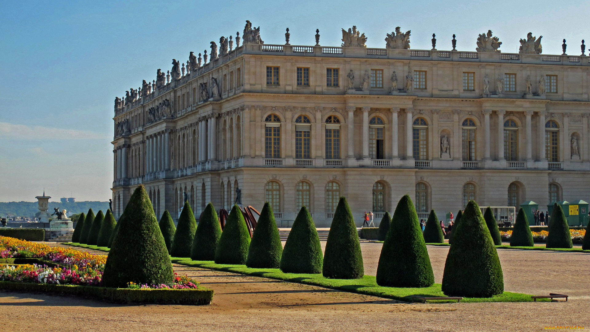 chateau, de, versailles, города, замки, франции, chateau, de, versailles