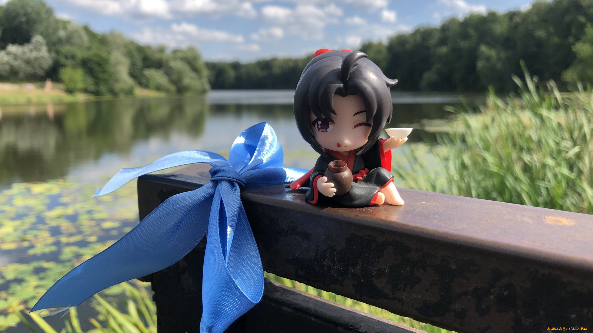 разное, куклы, вэй, усянь, кукла, бант, озеро