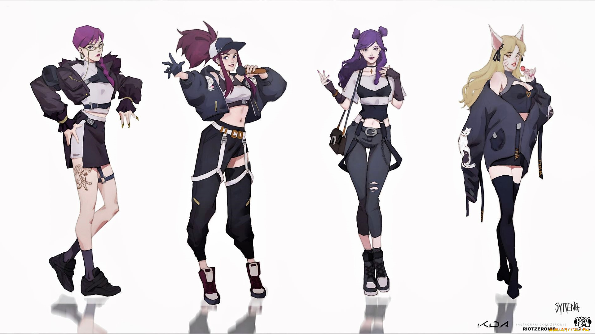 видео, игры, league, of, legends, kda, ahri, akali, kaisa, evelyn