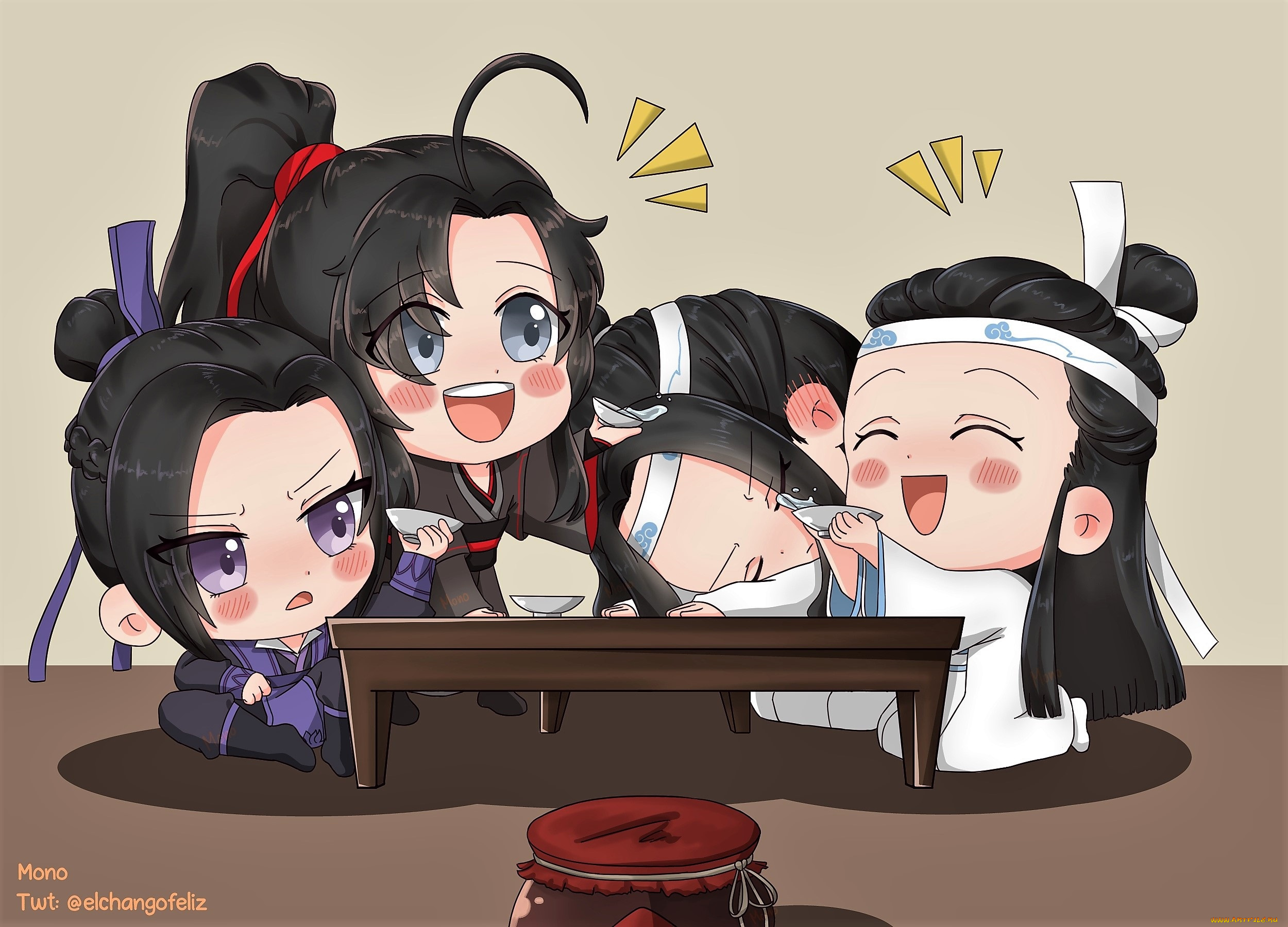 аниме, mo, dao, zu, shi, вэй, усянь, лань, ванцзы, сичень, цзян, чен