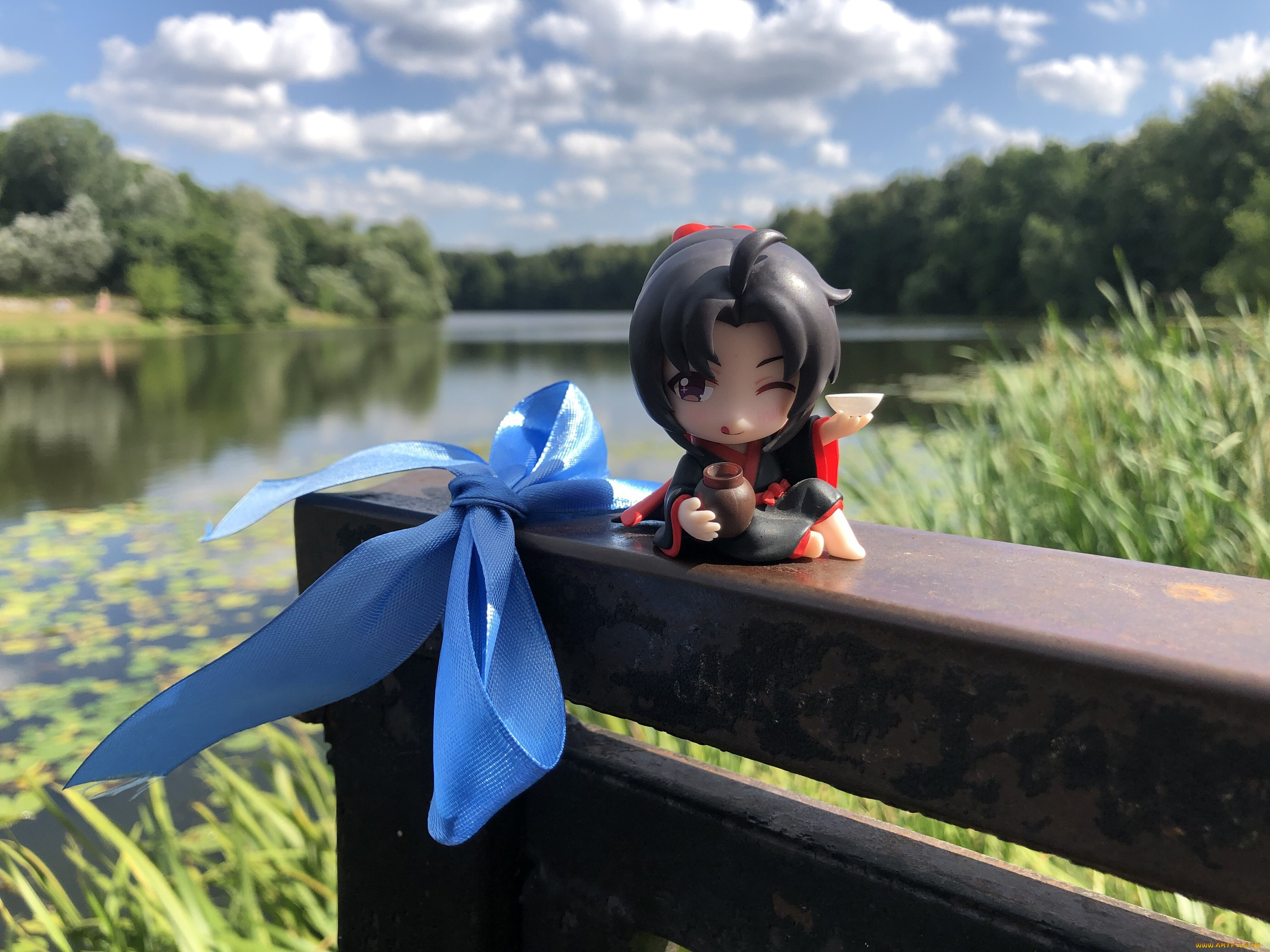 разное, куклы, вэй, усянь, кукла, бант, озеро