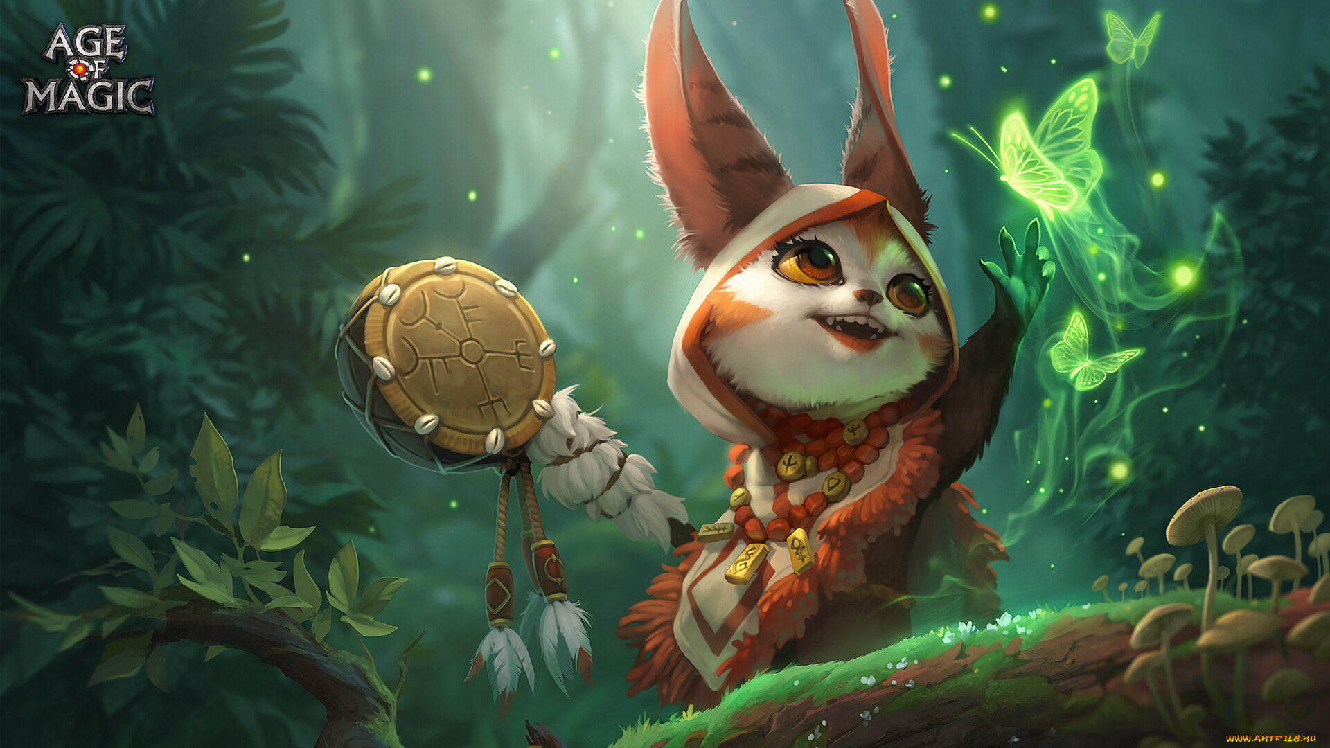 видео, игры, age, of, magic, персонаж, магия, лес