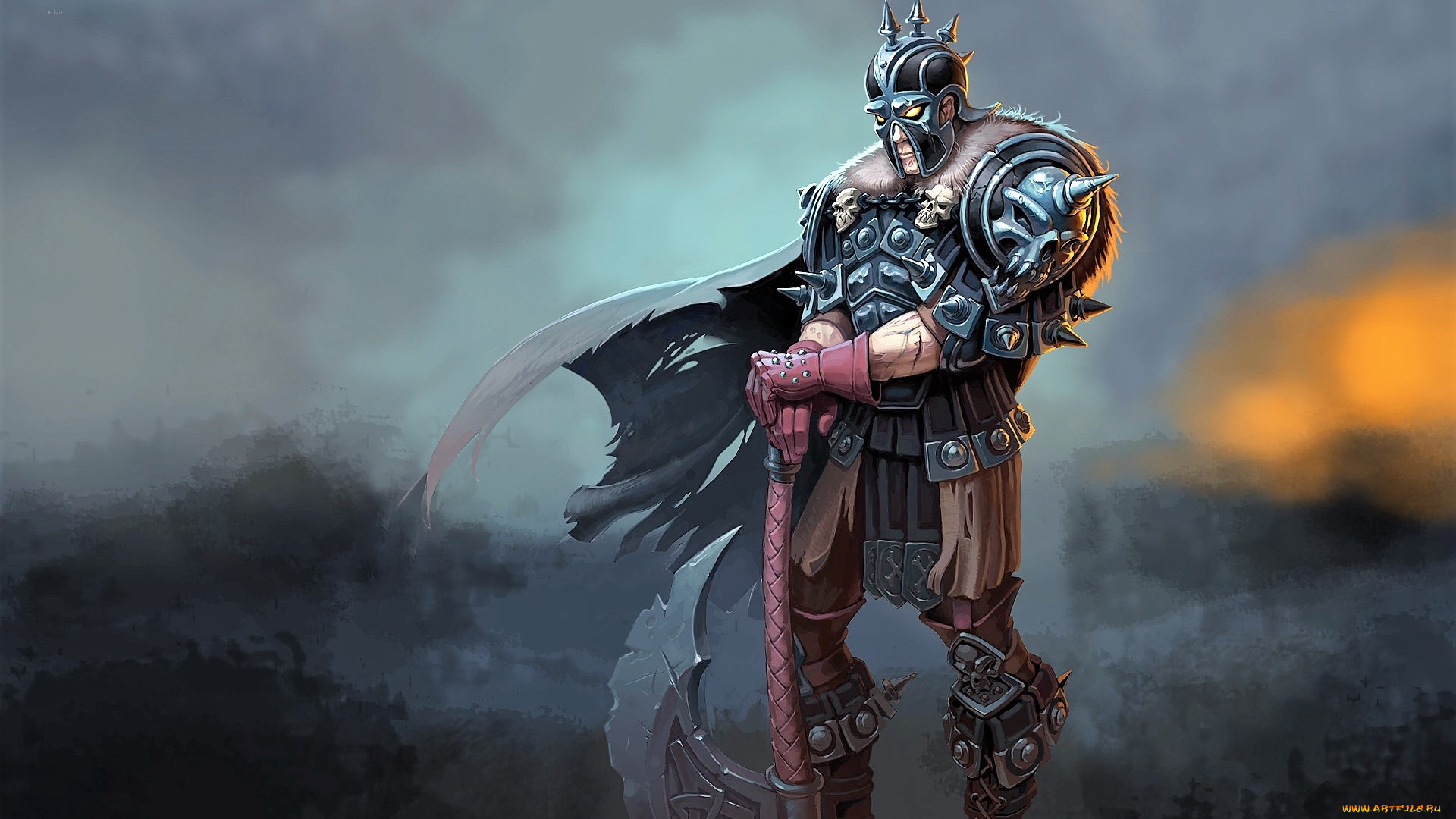 видео, игры, sacred, 2, , fallen, angel, воин, плащ, оружие, броня