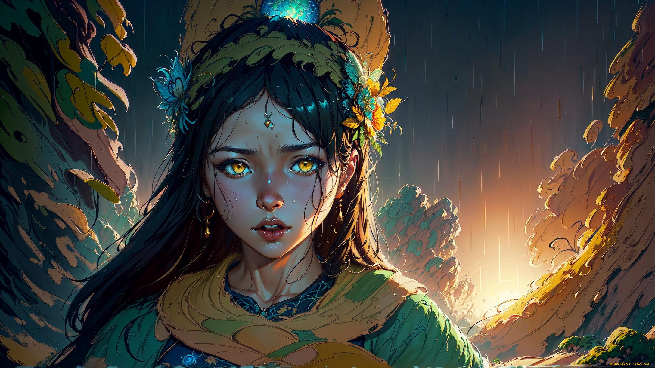 аниме, пейзажи, , природа, нейросети, графика, нейроарт, ai, art, нейронные, сети, рисунки, нейро, искусство