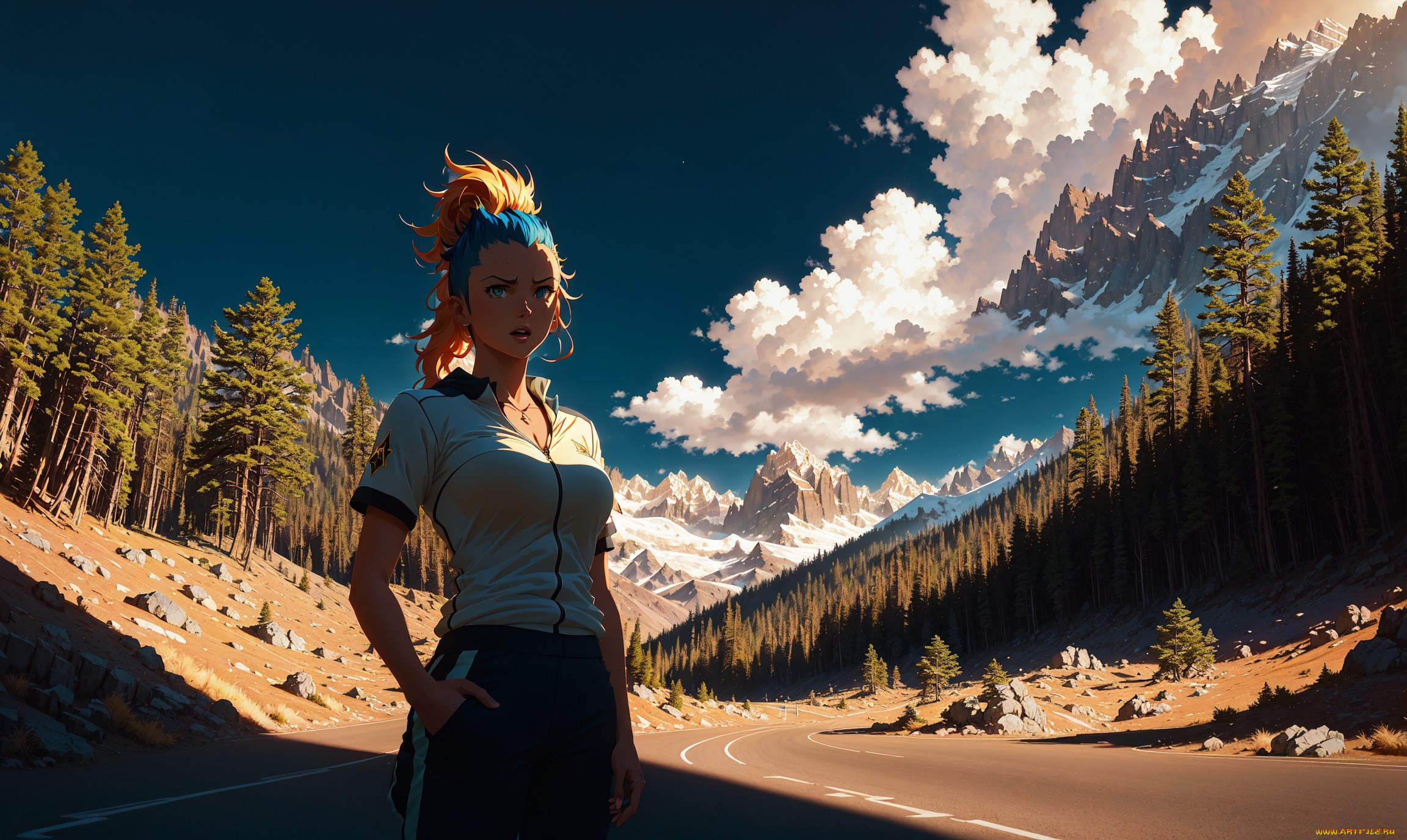 аниме, пейзажи, , природа, нейросети, графика, нейроарт, ai, art, нейронные, сети, рисунки, нейро, искусство