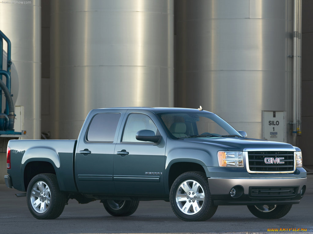 gmc, sierra, 2007, автомобили, gm