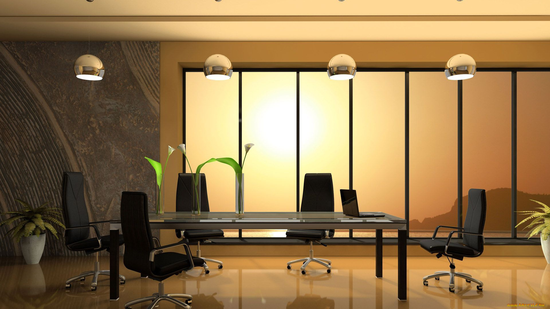 3д, графика, realism, реализм, лампа, окно, стул, стол