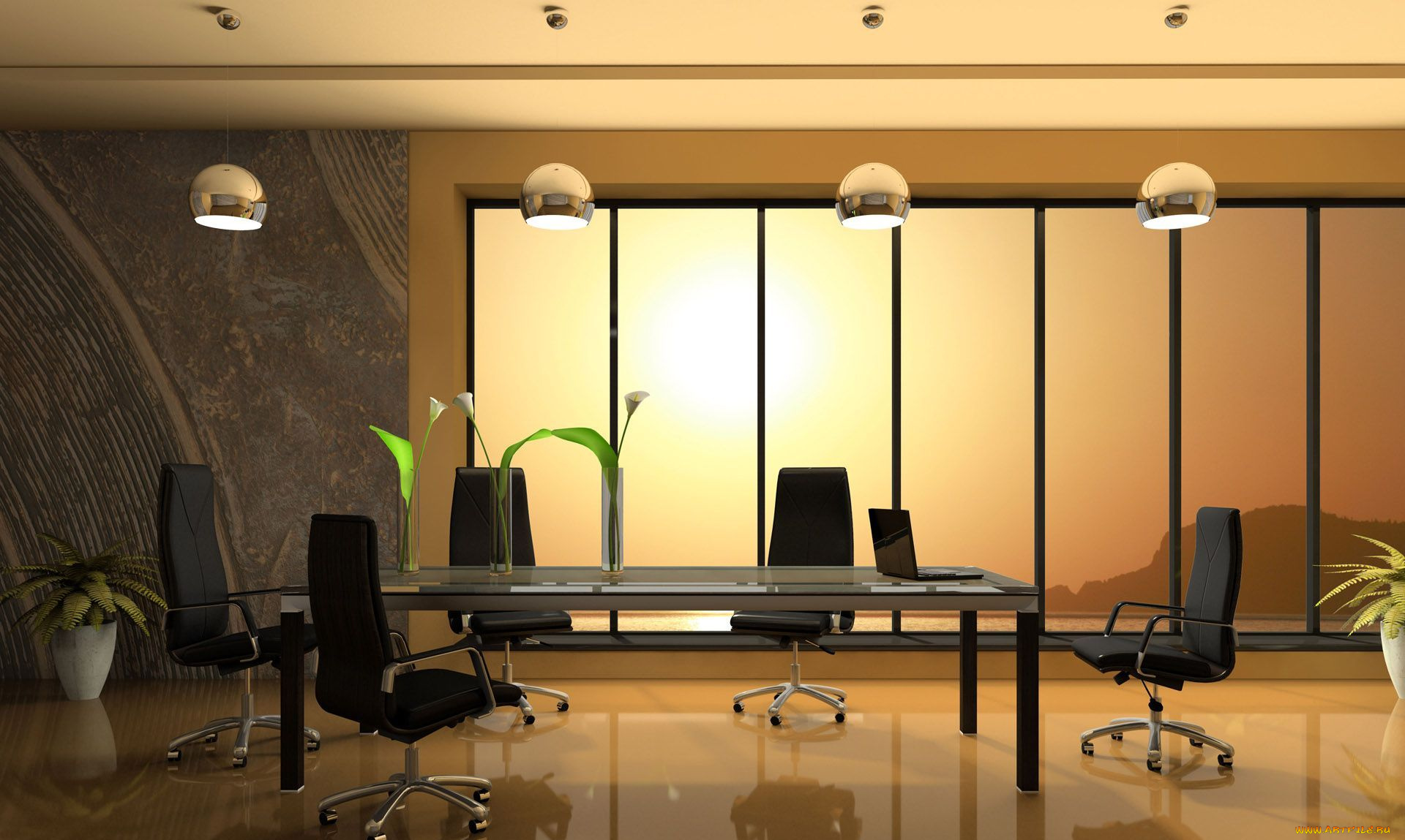 3д, графика, realism, реализм, лампа, окно, стул, стол
