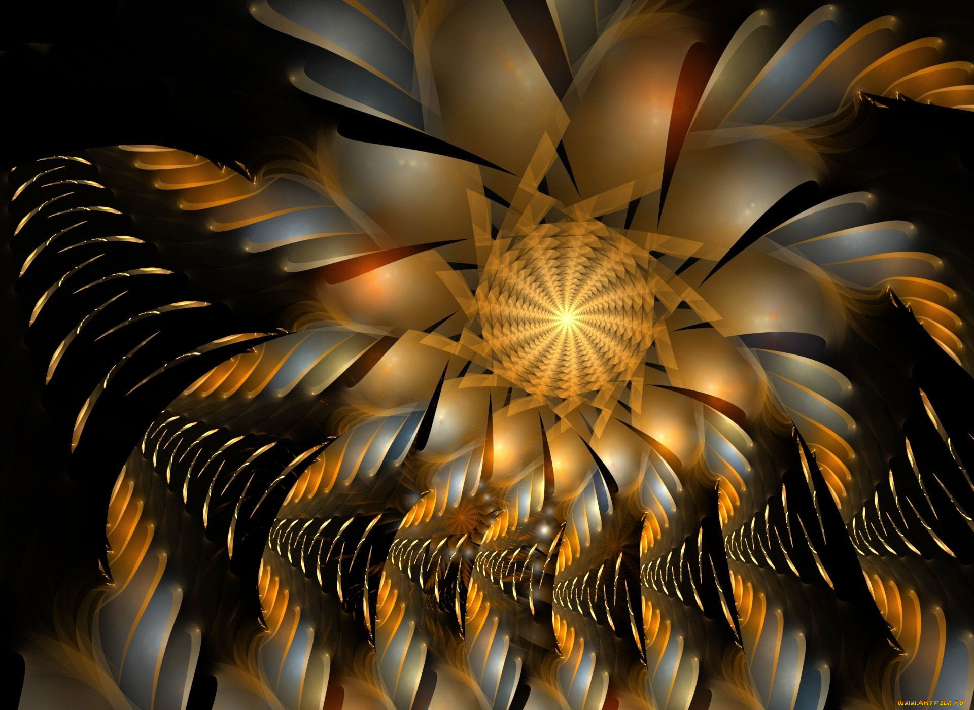 3д, графика, fractal, фракталы, абстракция, узор