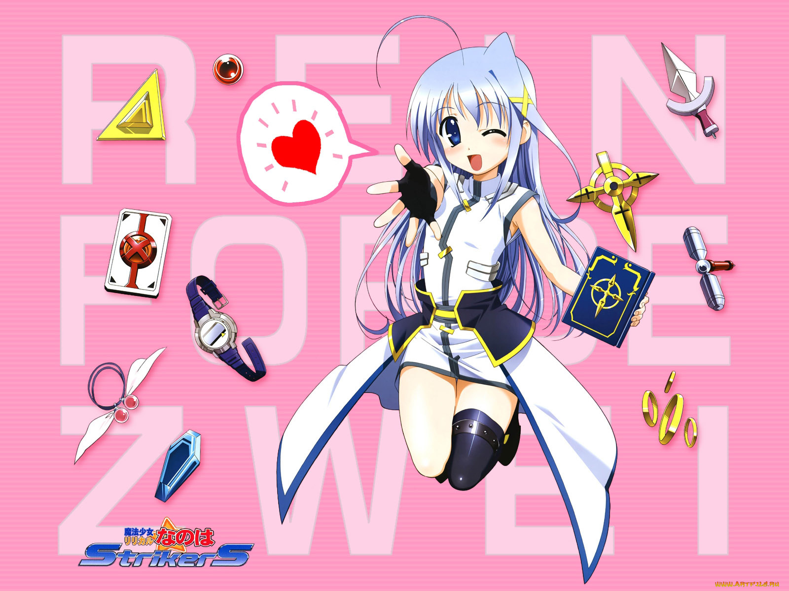 mahou, shoujo, lyrical, nanoha, аниме