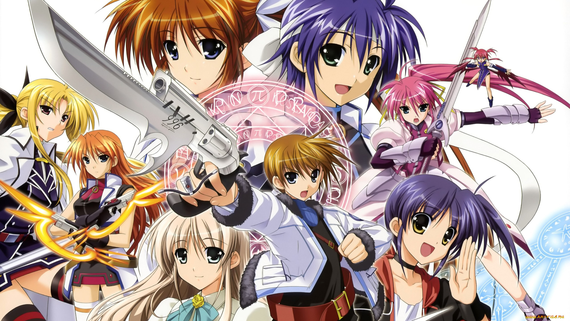 аниме, mahou, shoujo, lyrical, nanoha